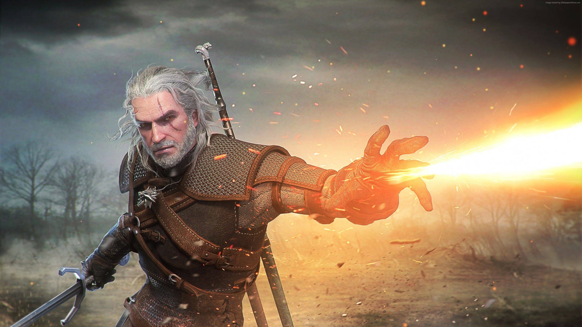 Battle monsters and experience epic adventures in The Witcher 3 Wallpaper