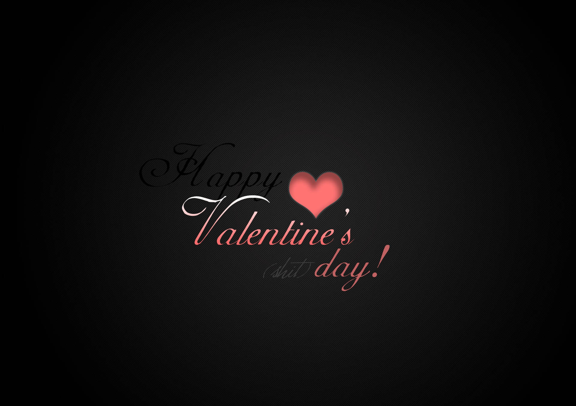 Wallpaper Valentines Day, Heart, Inscription, Black, Red Wallpaper
