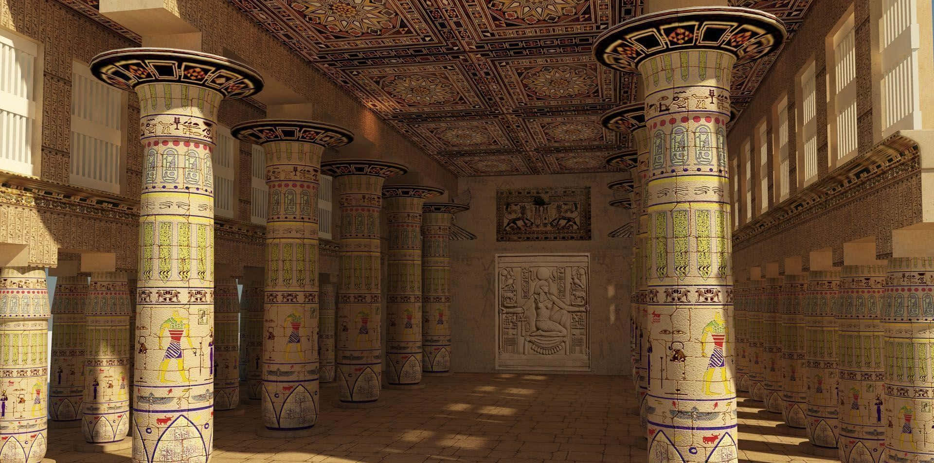 Walls Inside The Egyptian Museum Wallpaper