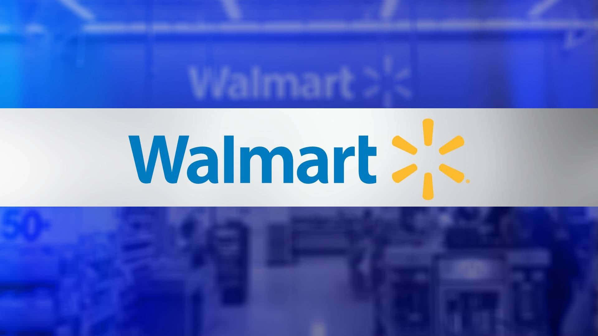 Logodi Walmart Su Sfondo Blu