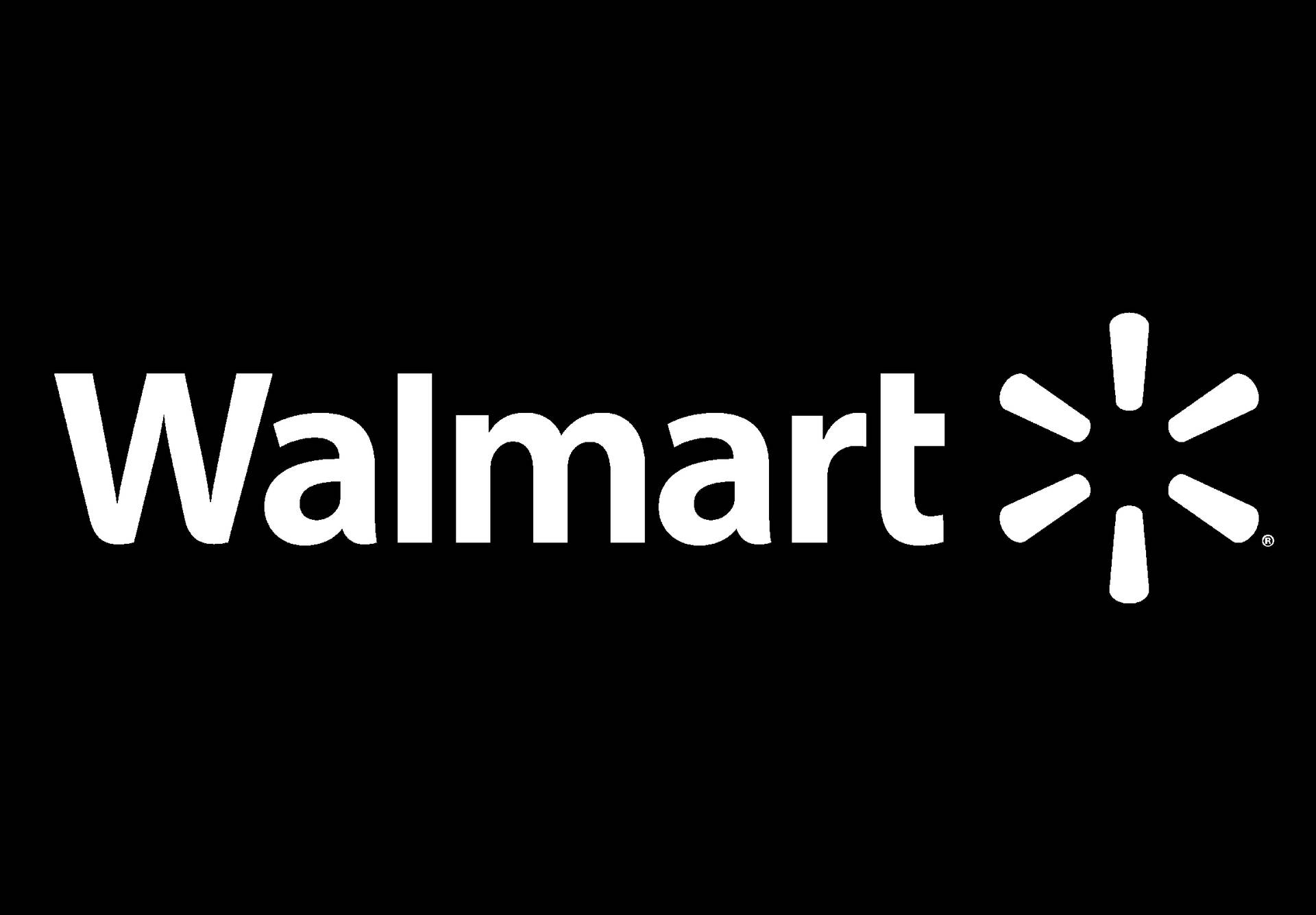 Walmart Sort Minimalistisk Logo Wallpaper