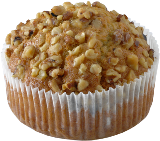 Walnut Topped Muffin PNG
