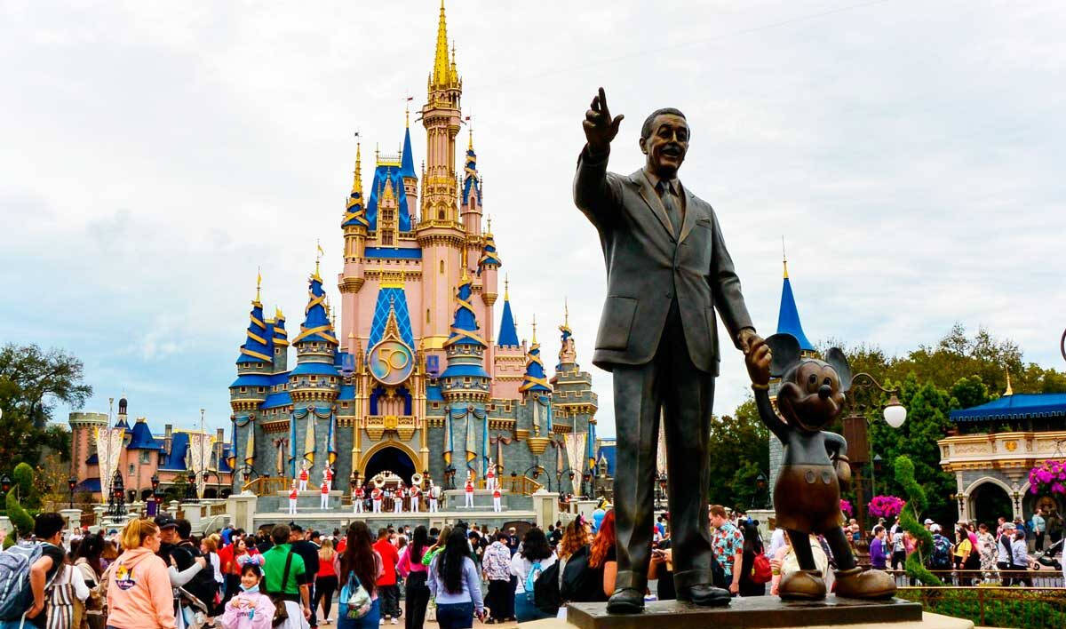 Walt Disney Statue Disneyworld Wallpaper