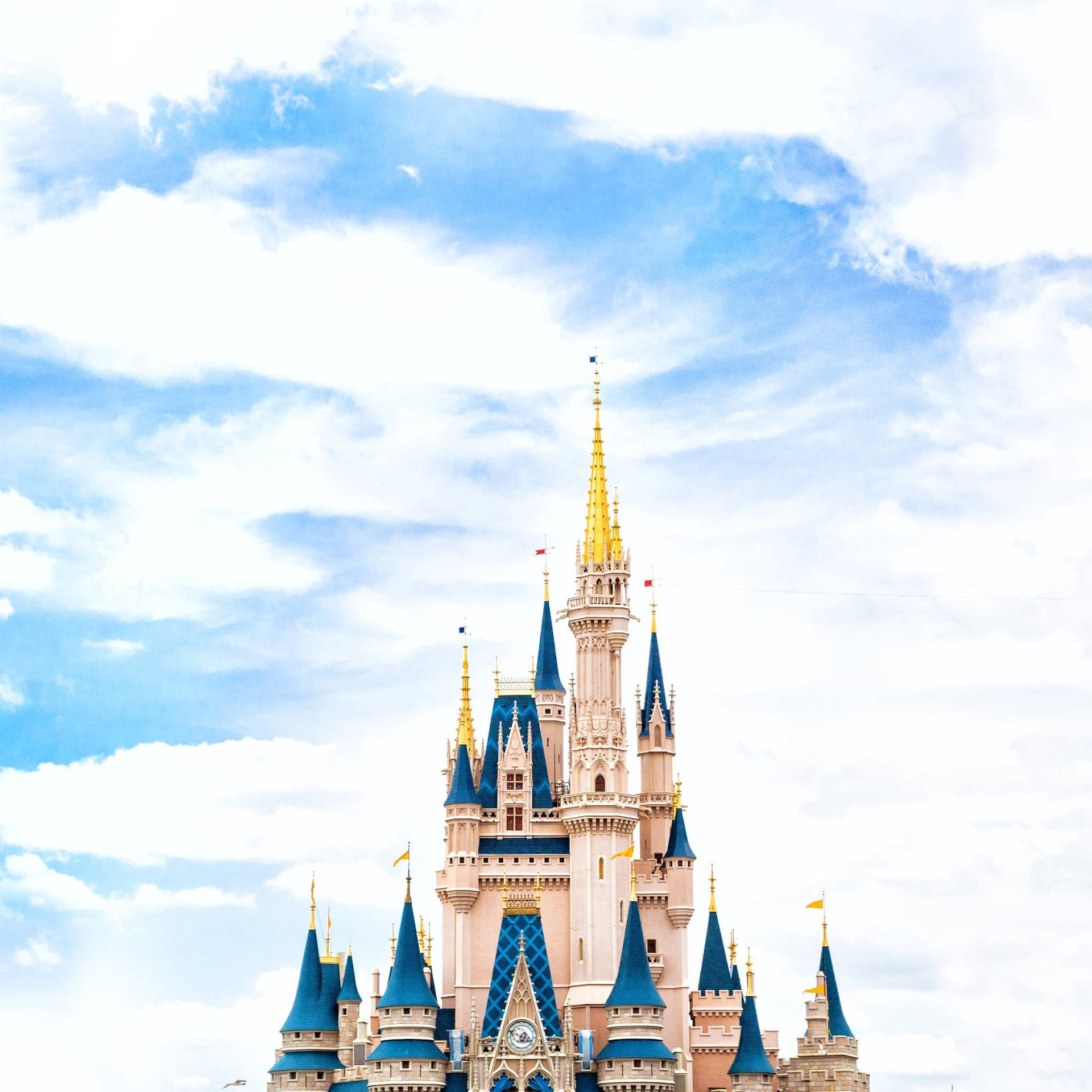 Walt Disney World Cloudy Castle Wallpaper