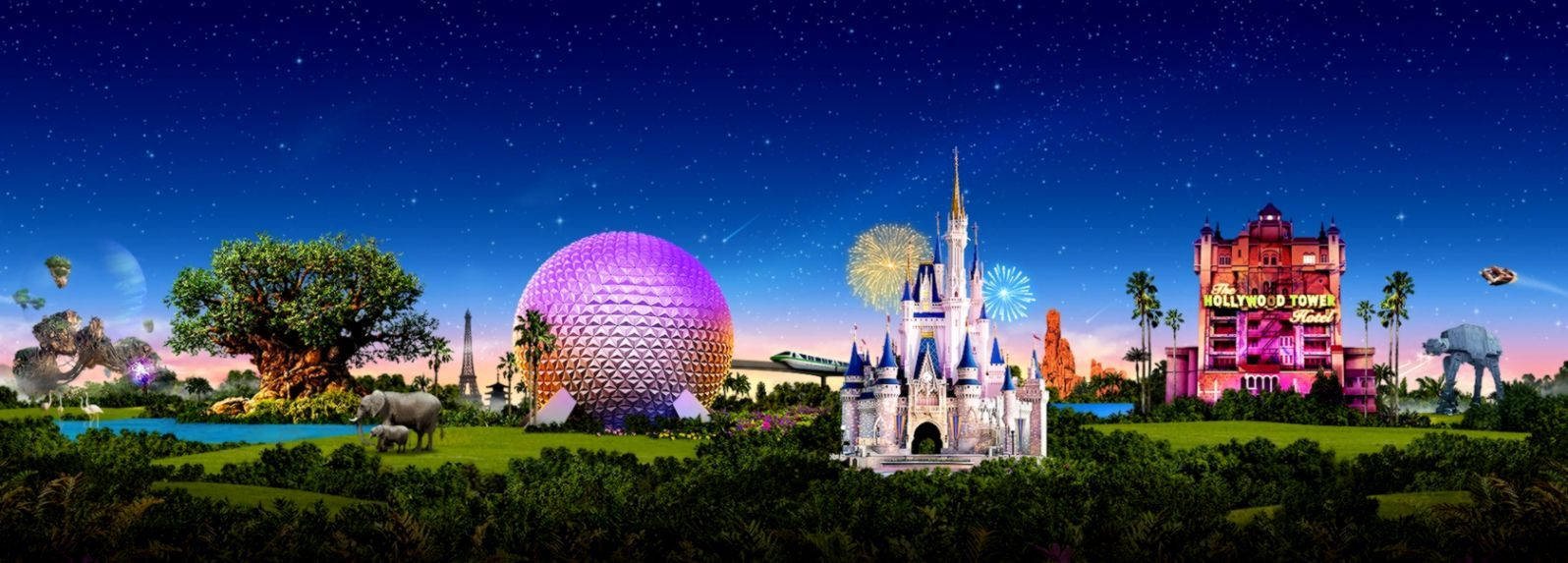 Walt Disney World Panorama Wallpaper