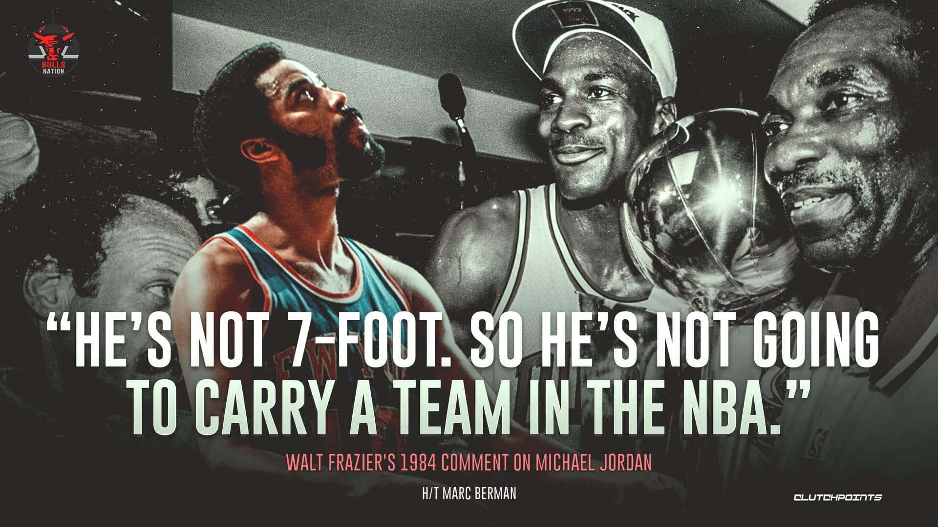 Comentariode Walt Frazier Sobre Michael Jordan En 1994. Fondo de pantalla