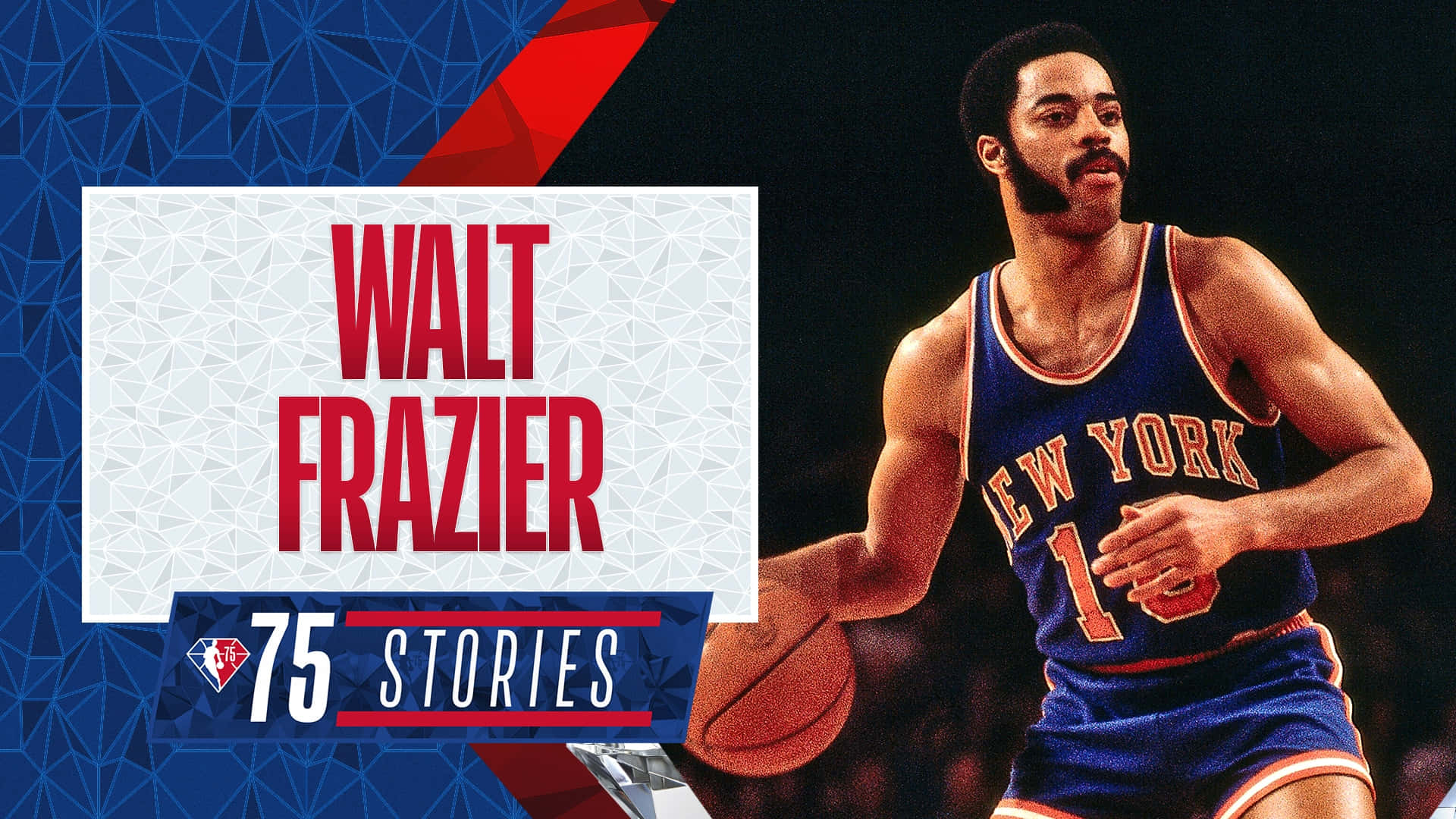 Walt Frazier NBA 75 Historier Plakat Tapet Wallpaper