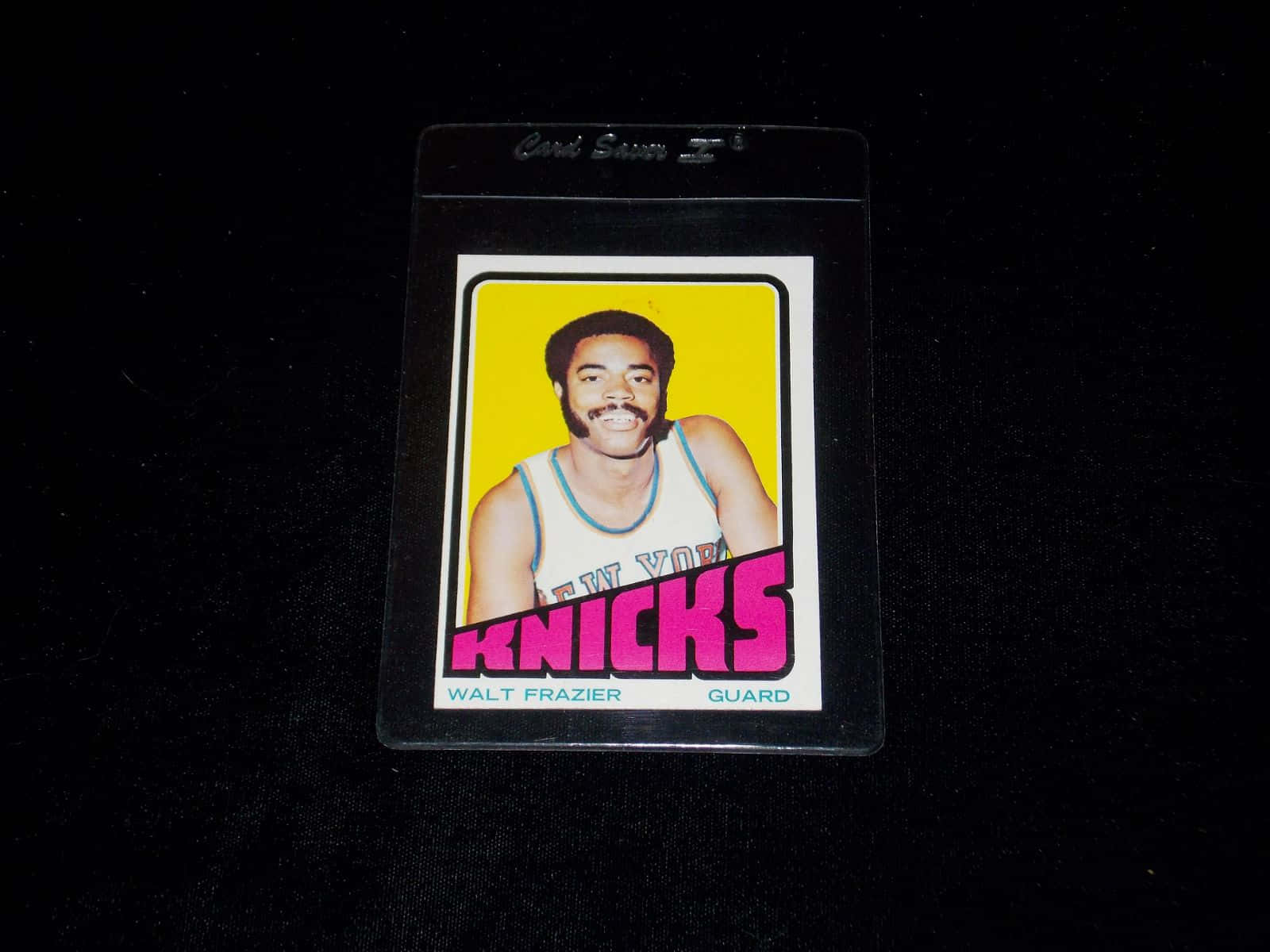 Cartanba Topps Del 1972 Di Walt Frazier Dei New York Knicks Sfondo