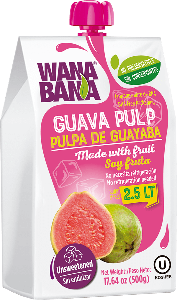 Wama Bana Guava Pulp Packaging PNG