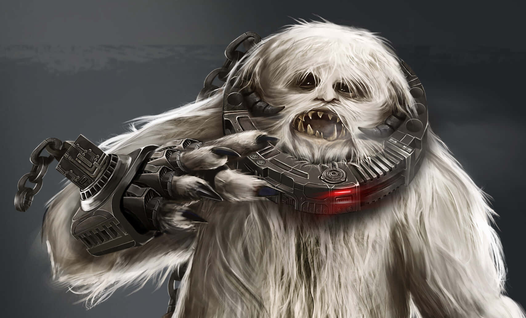 The Mighty Wampa Roaming in the Frozen Tundra" Wallpaper