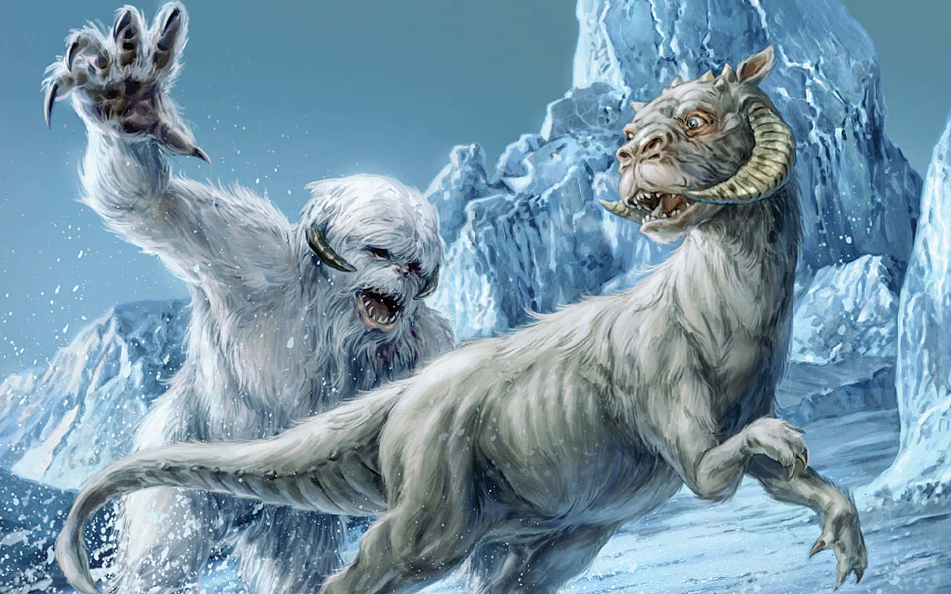 Bewonder De Schoonheid Van De Savage Wampa Achtergrond