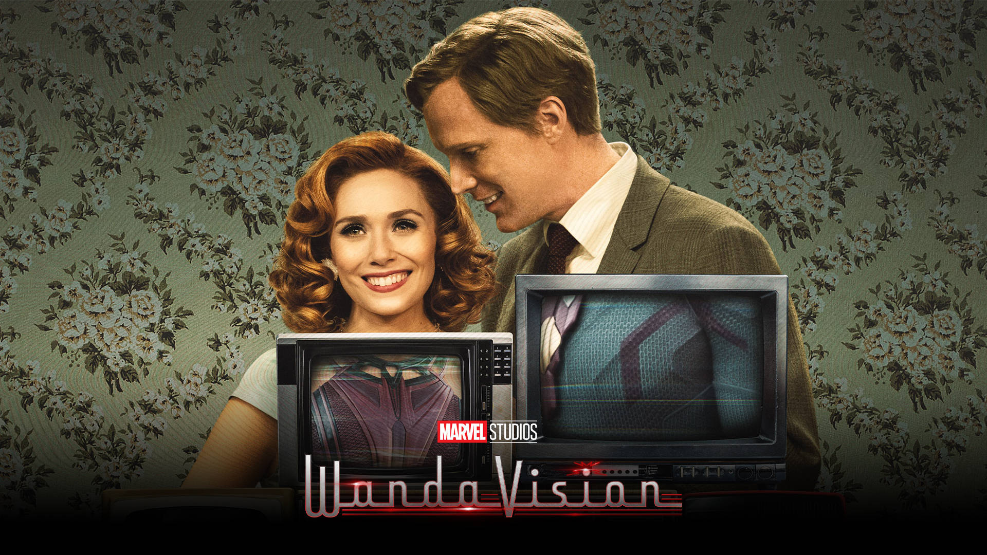 Wanda And Vision In Wandavision Scene Wallpaper