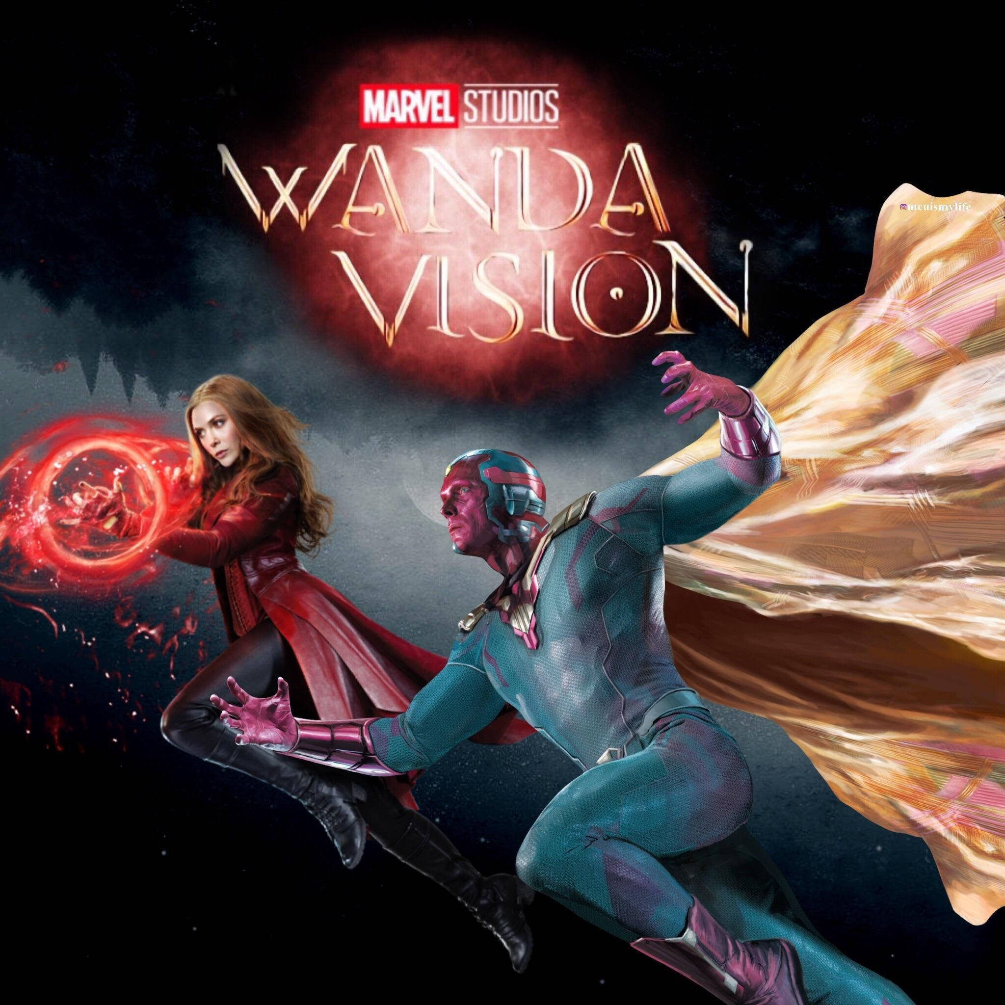 WandaMaximoff and Vision ascend to new ids Wallpaper