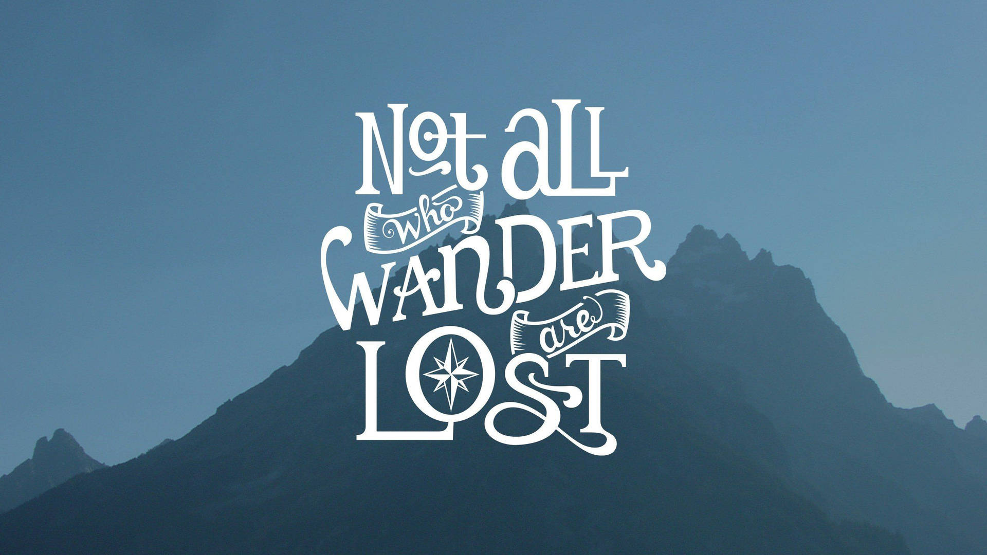 Wander And Lost Quotes Desktop Wallpaper