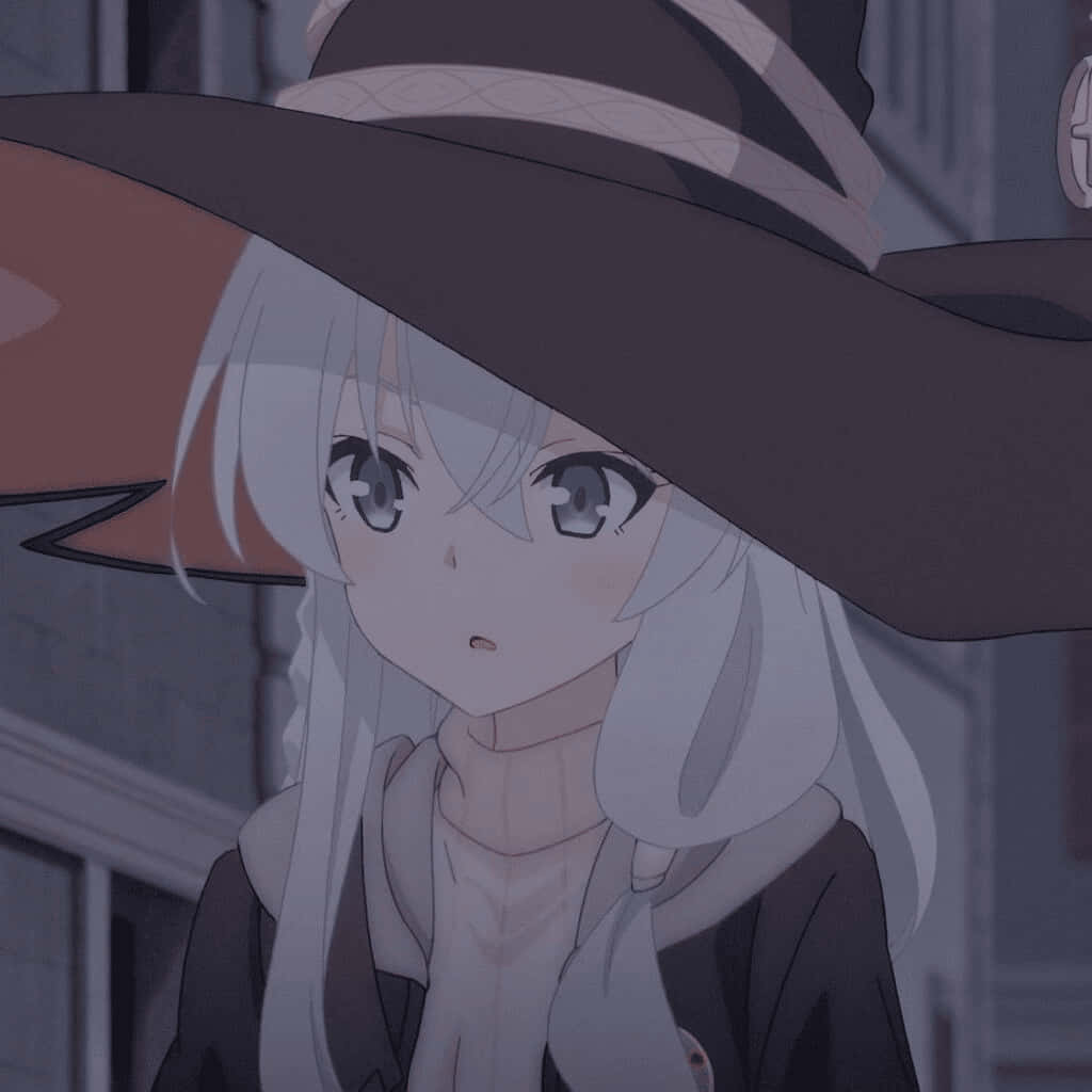 Cute Anime Halloween Witch Coloring Page · Creative Fabrica