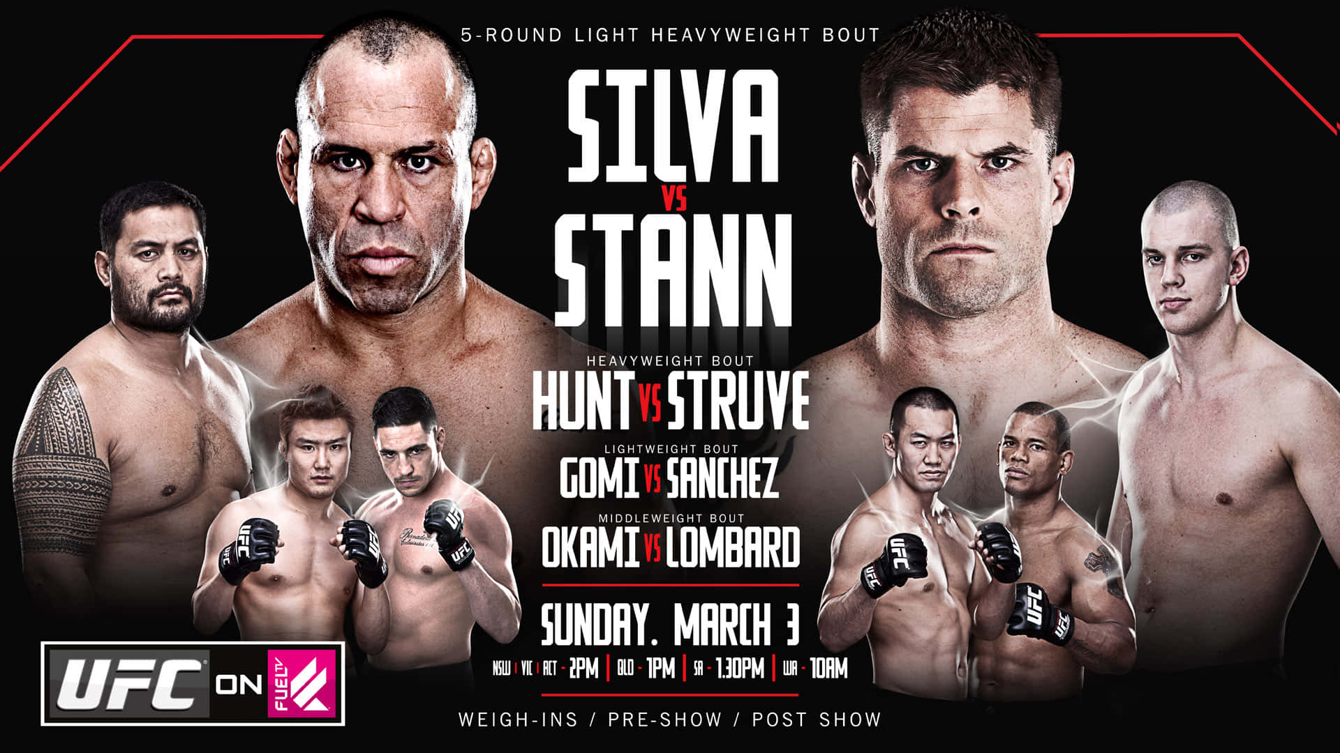 Wanderlei Silva And Brian Stann In A Promotional Ad Wallpaper