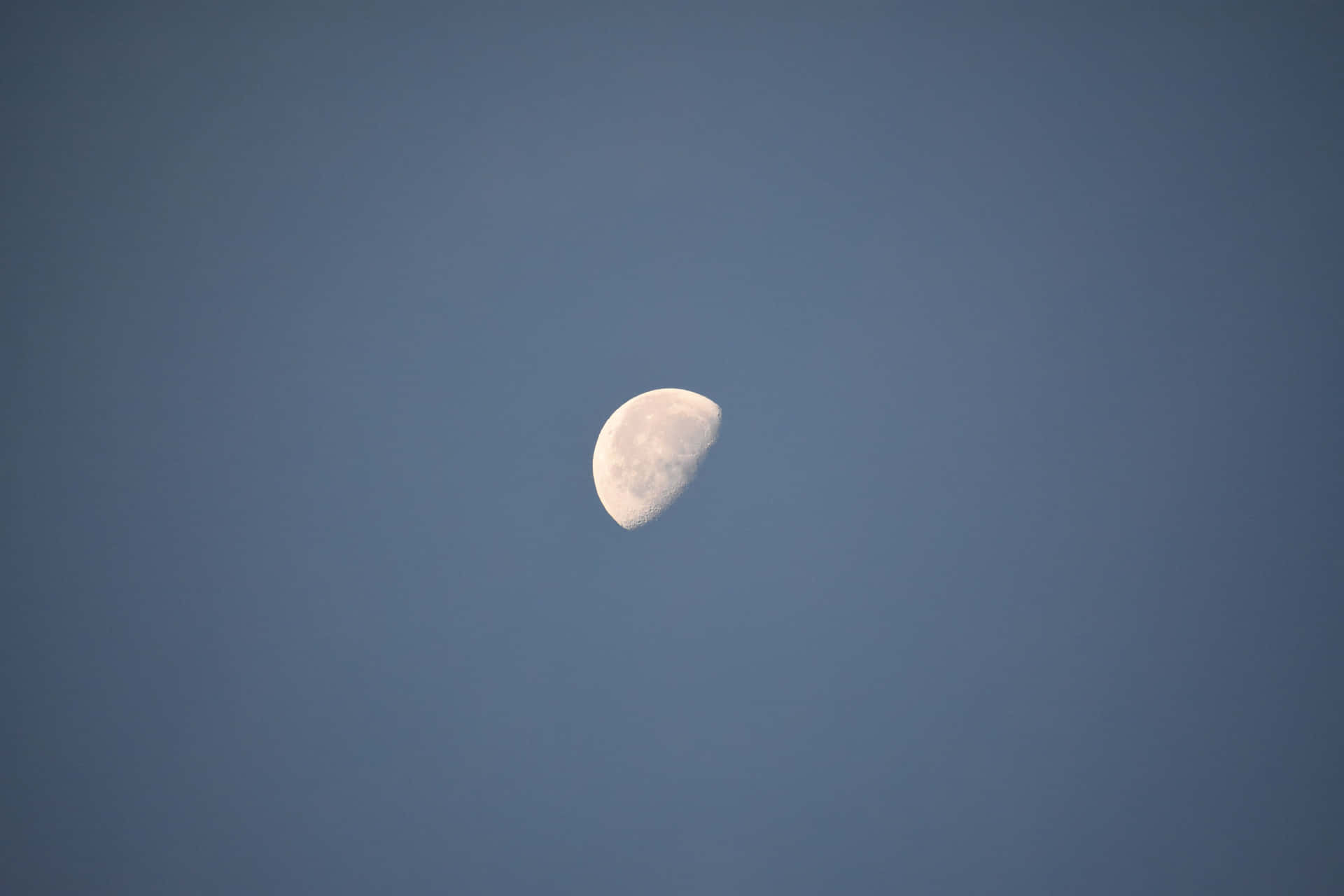 Waning Gibbous Moonin Daylight Sky Wallpaper