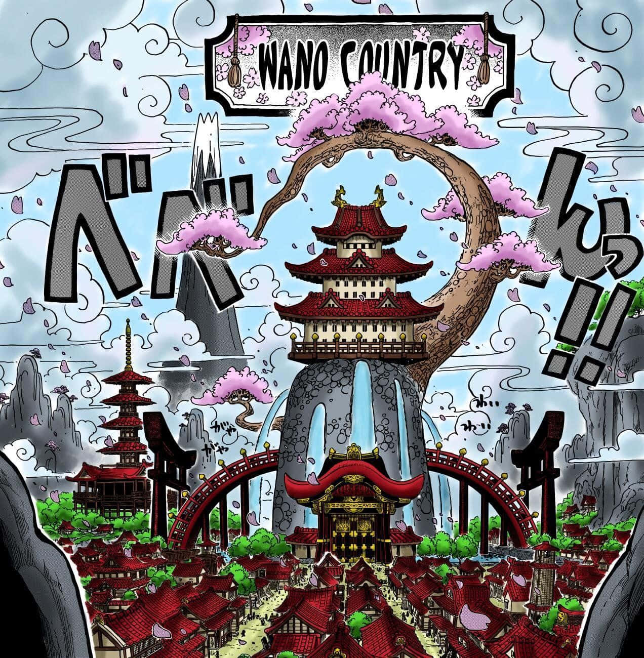 Step into the world of the Wano Country Wallpaper