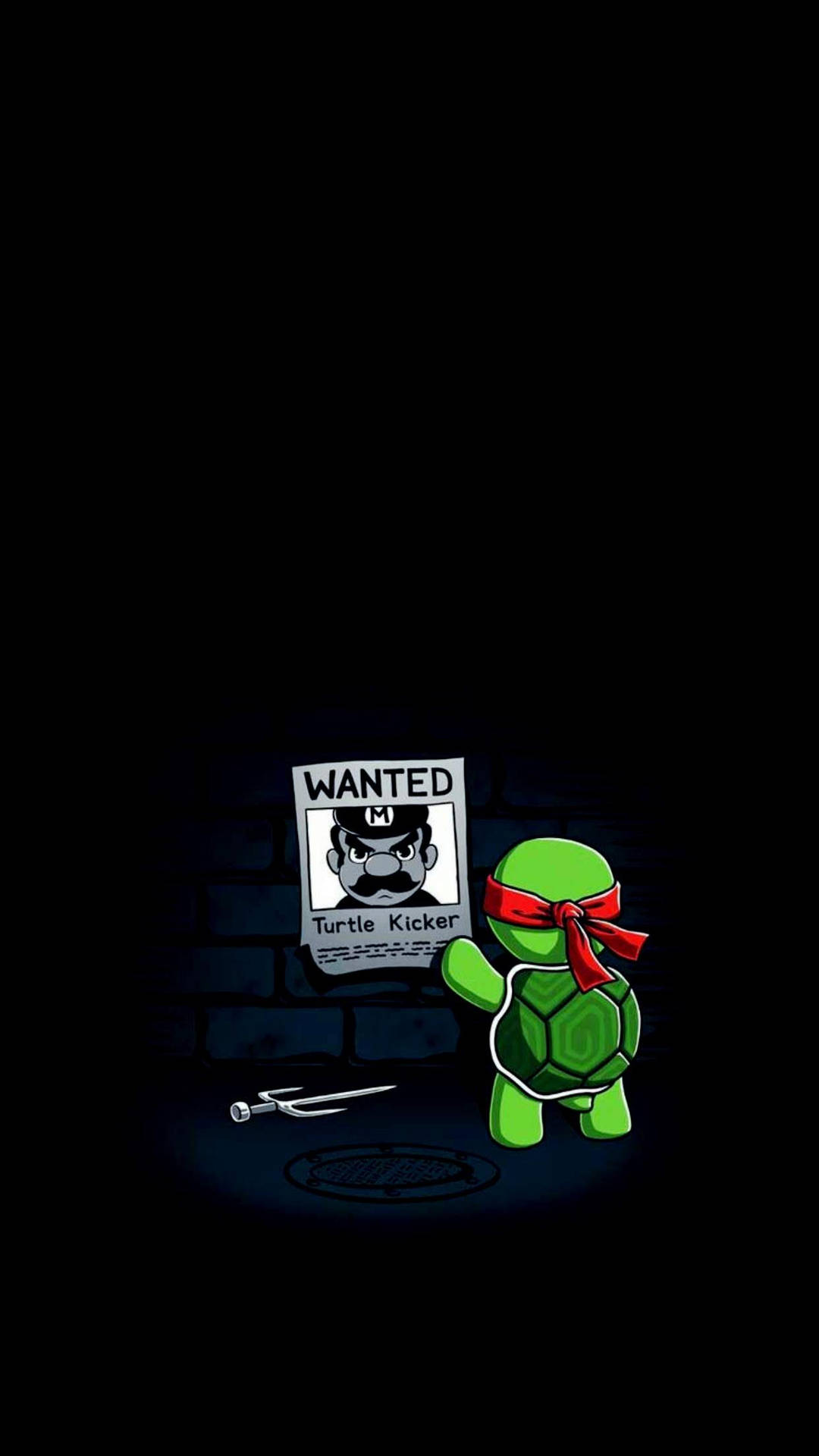 Wanted Ninja Cute Turtle Kicker Wallpaper