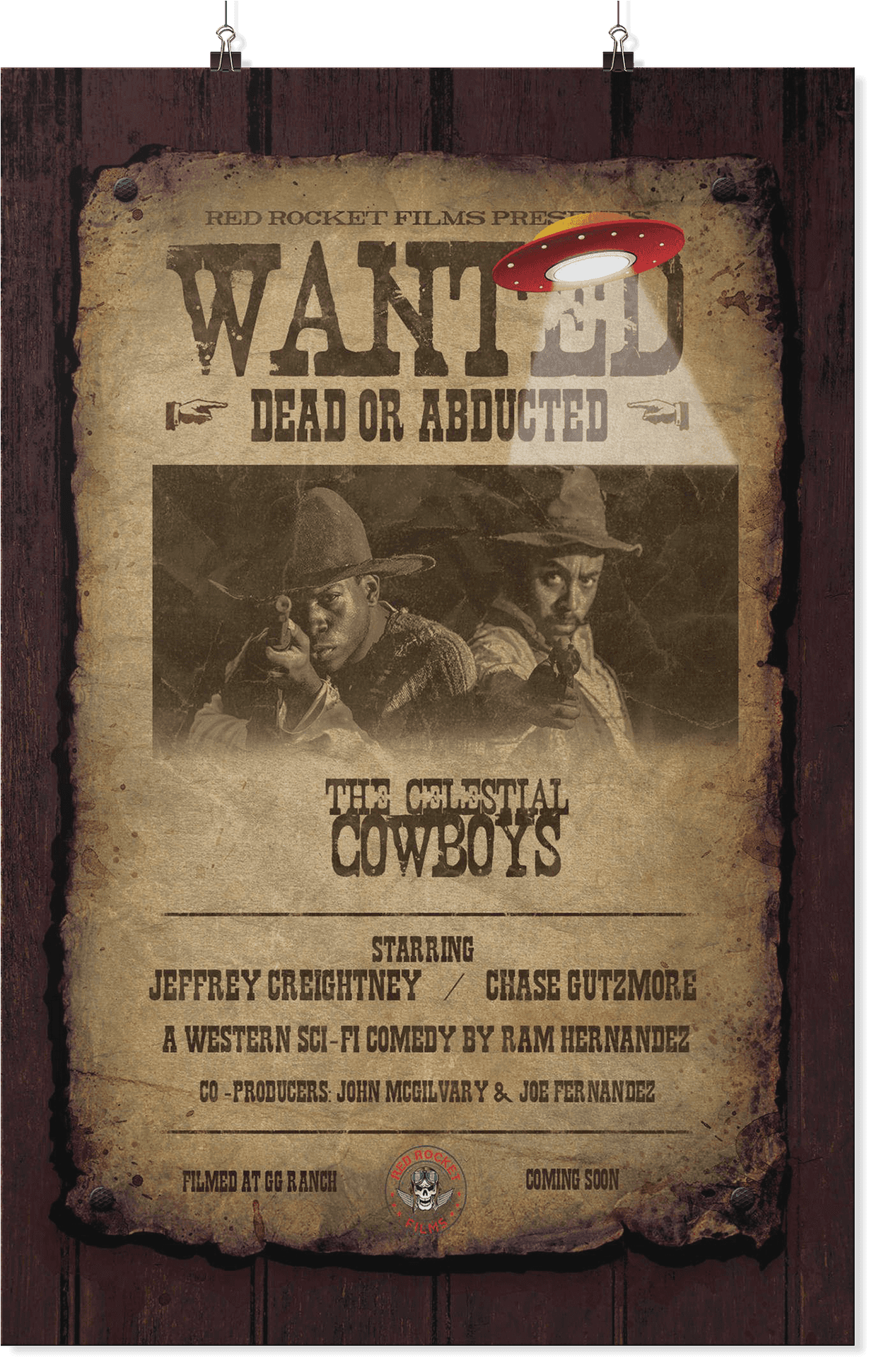 Wanted Poster Celestial Cowboys PNG