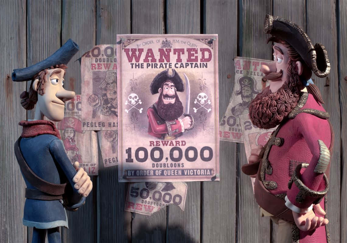 Wanted Poster In The Pirates Band Of Misfits Wallpaper
