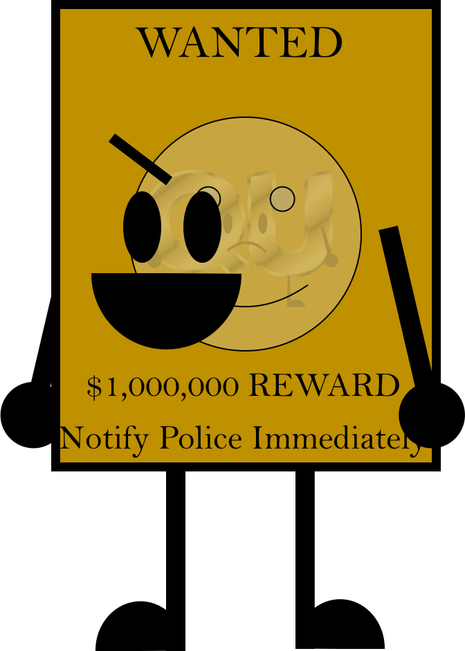 Wanted Poster Smiley Face PNG