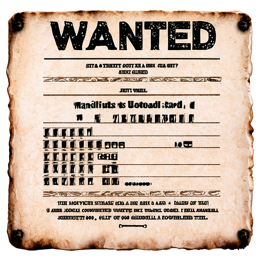 Download Wanted Sign Png 80 | Wallpapers.com