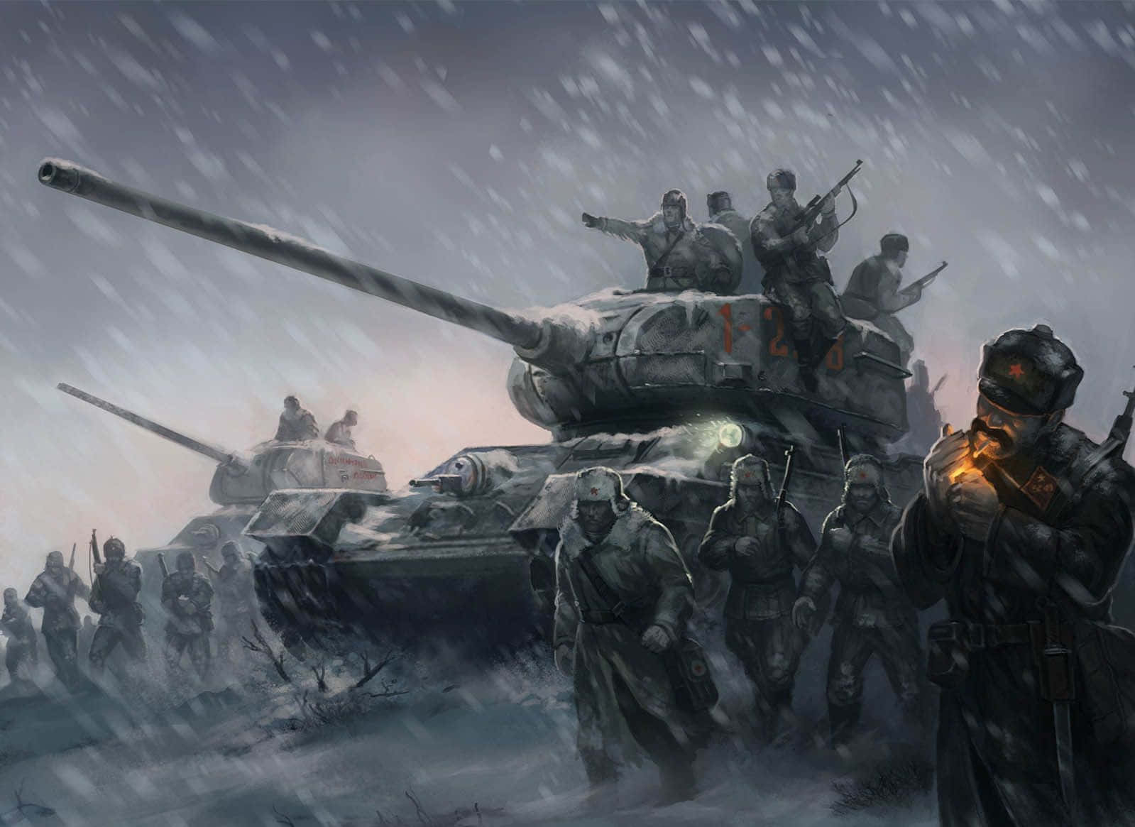 Strategic War Game Battle Scene Wallpaper