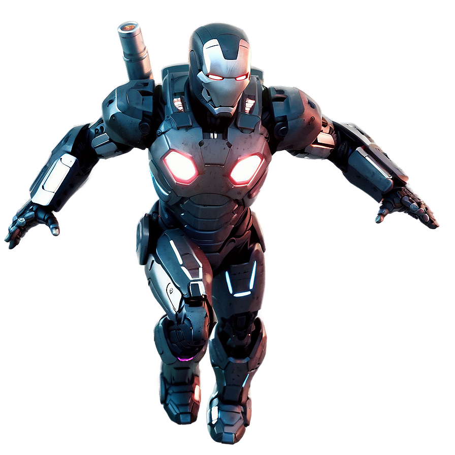 War Machine Flying Solo Png 06272024 PNG