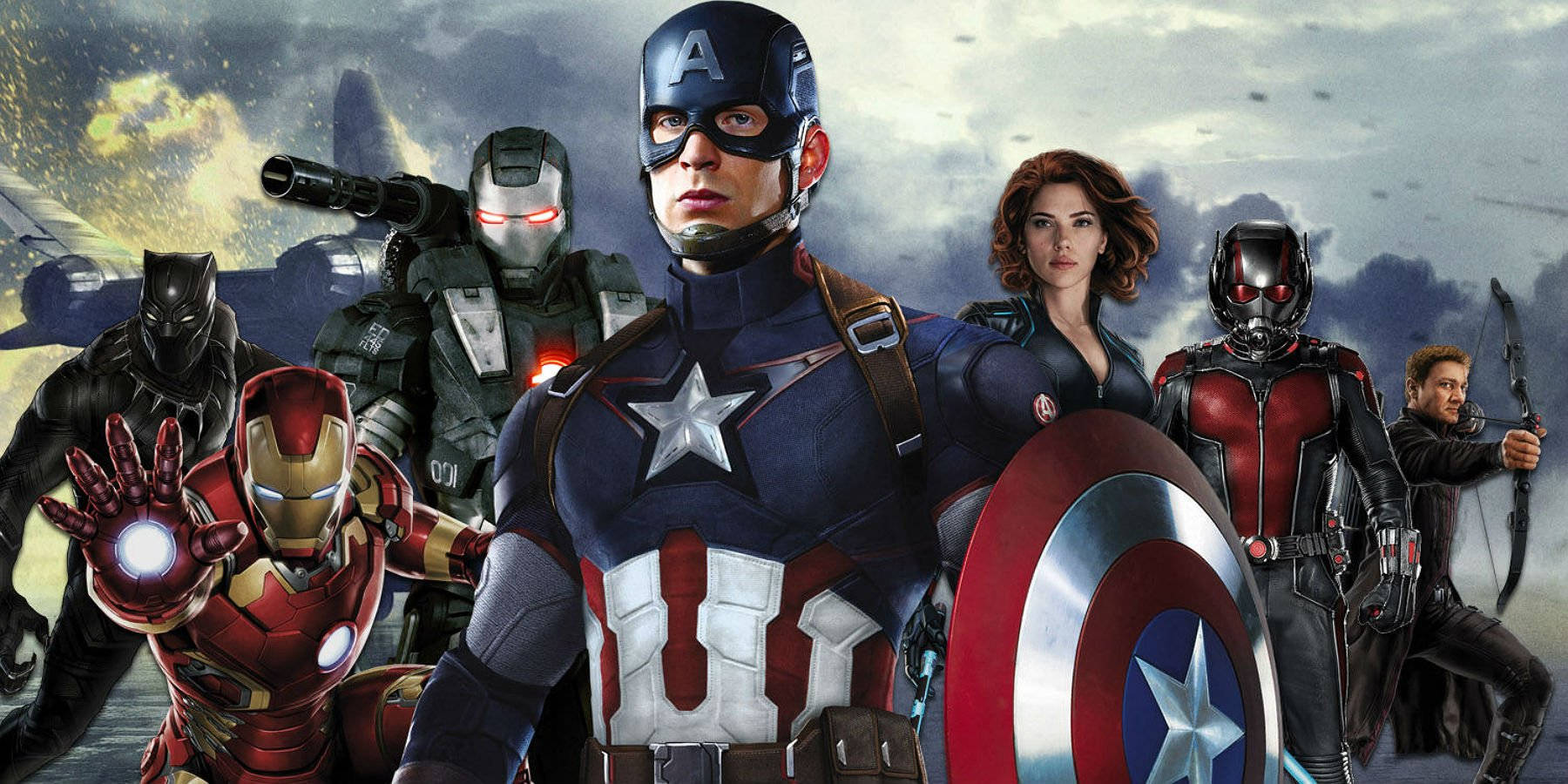 War Poster Of Captain America Civil War Background