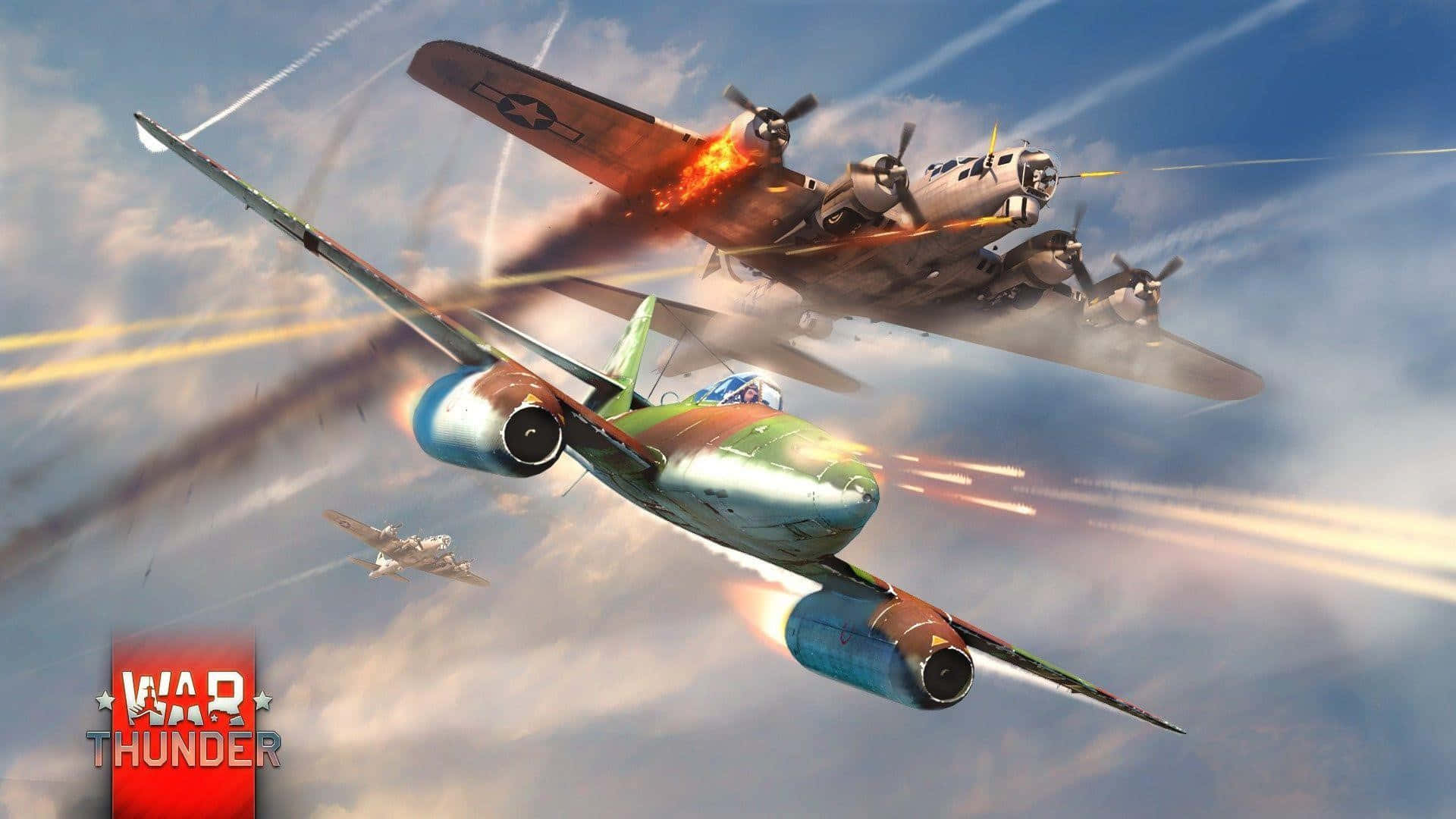 War Thunder Aerial Dogfight Wallpaper