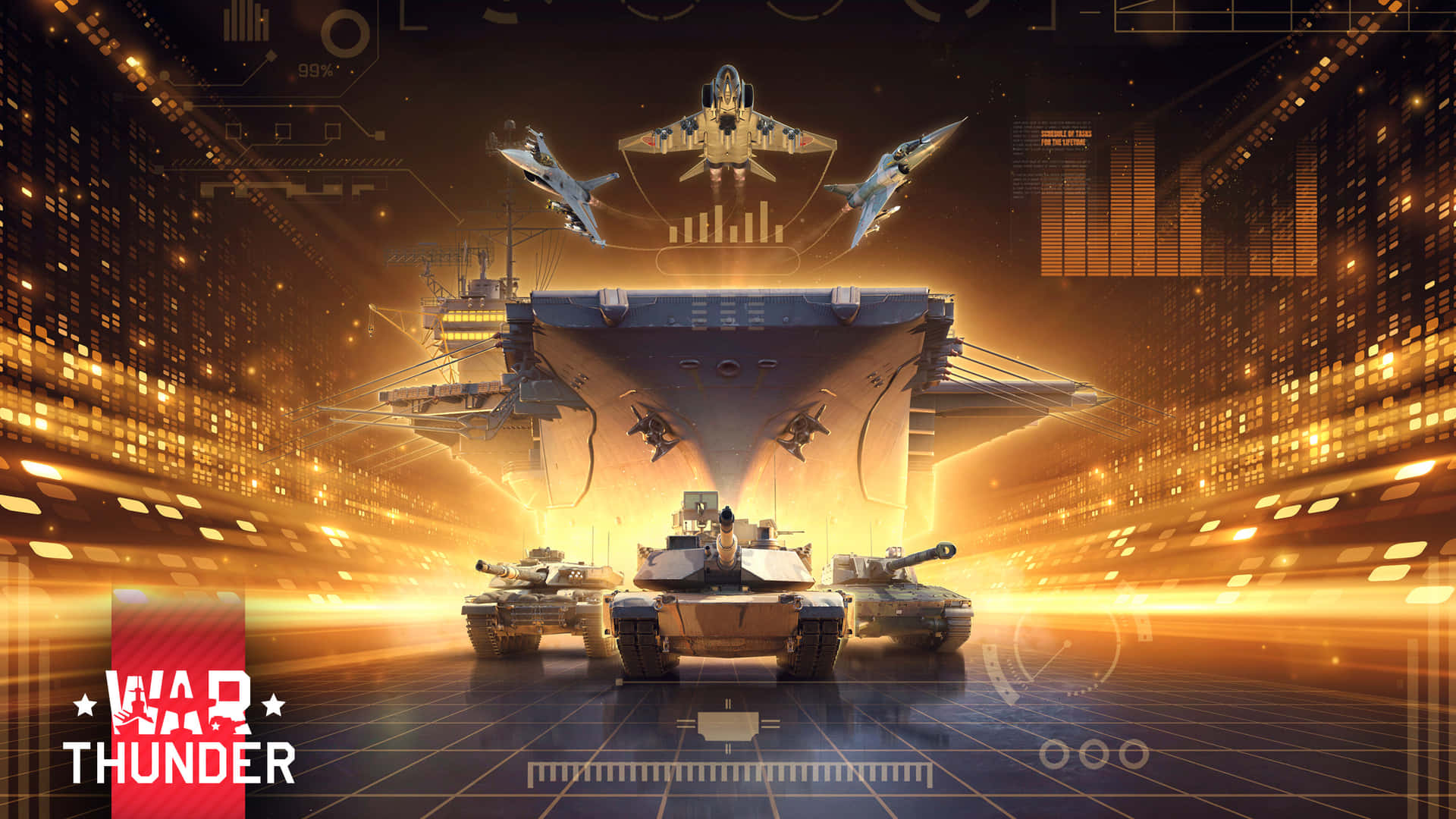 War Thunder_ Armored_ Fleet_ Showcase Wallpaper