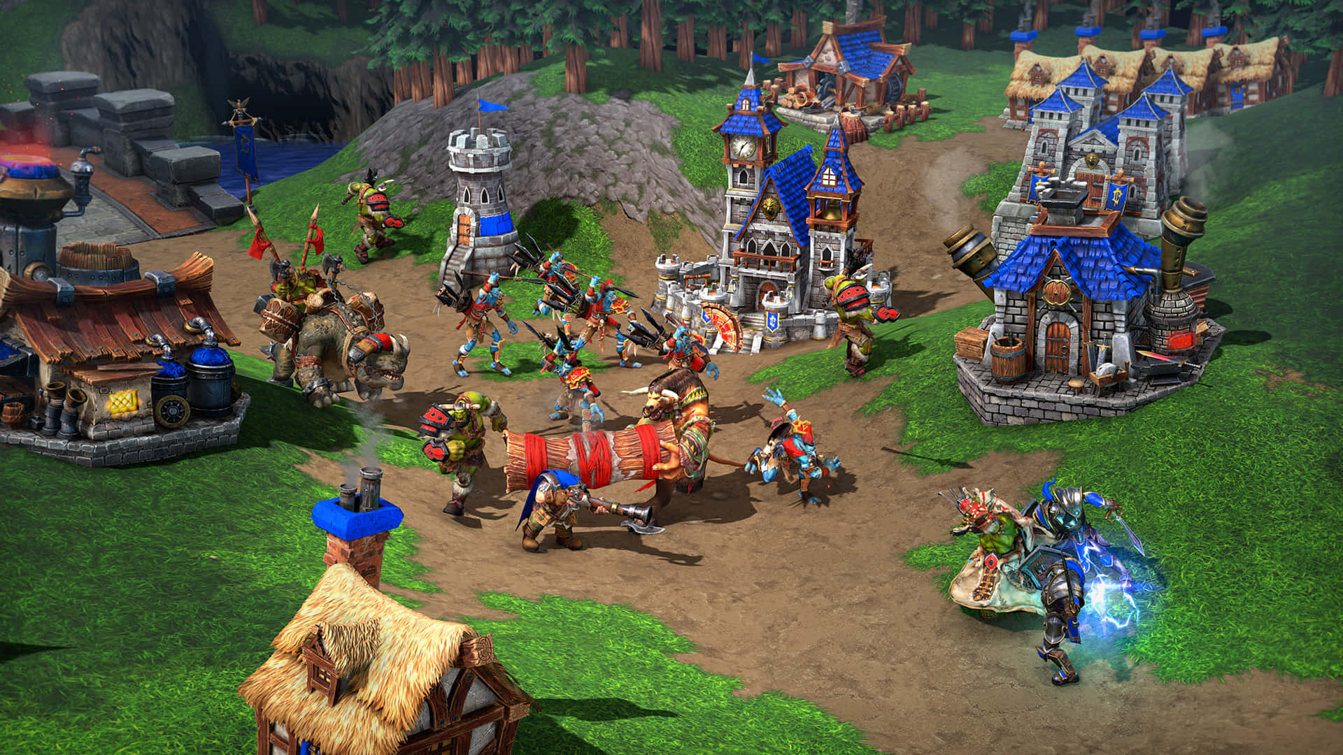 Vaioltre Il Campo Di Battaglia In Warcraft 2 Sfondo