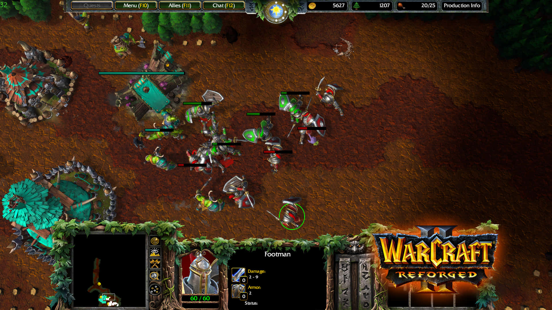 Capturade Pantalla Del Juego Warcraft 2 Fondo de pantalla