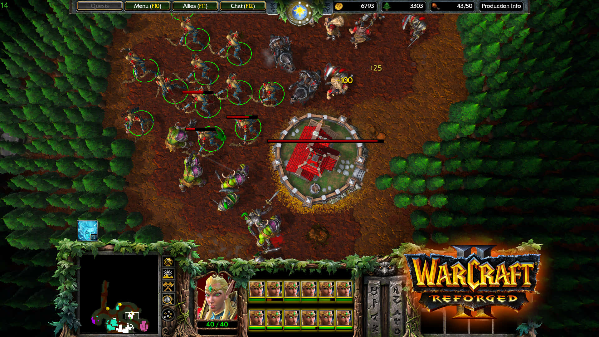 Epichebattaglie Si Svolgono Nel Mondo Di Warcraft 2. Sfondo