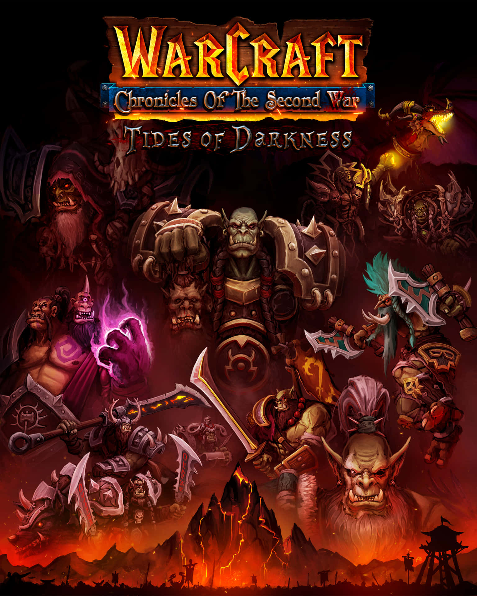 Gå ind i verden af Warcraft 2 med denne fantasietypet tapet. Wallpaper