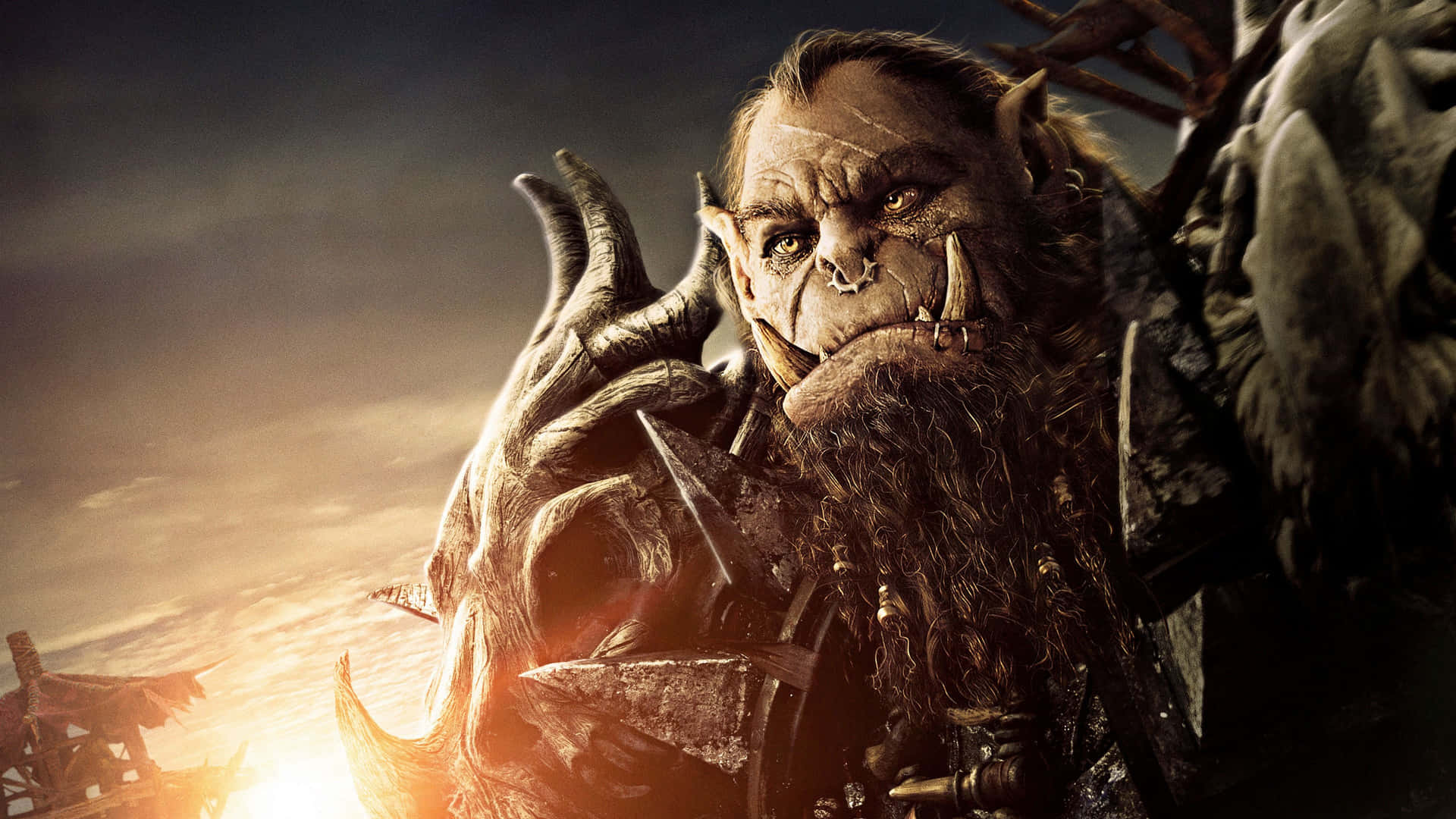 Warcraft2 Orgrim Martillo Maldito Fondo de pantalla