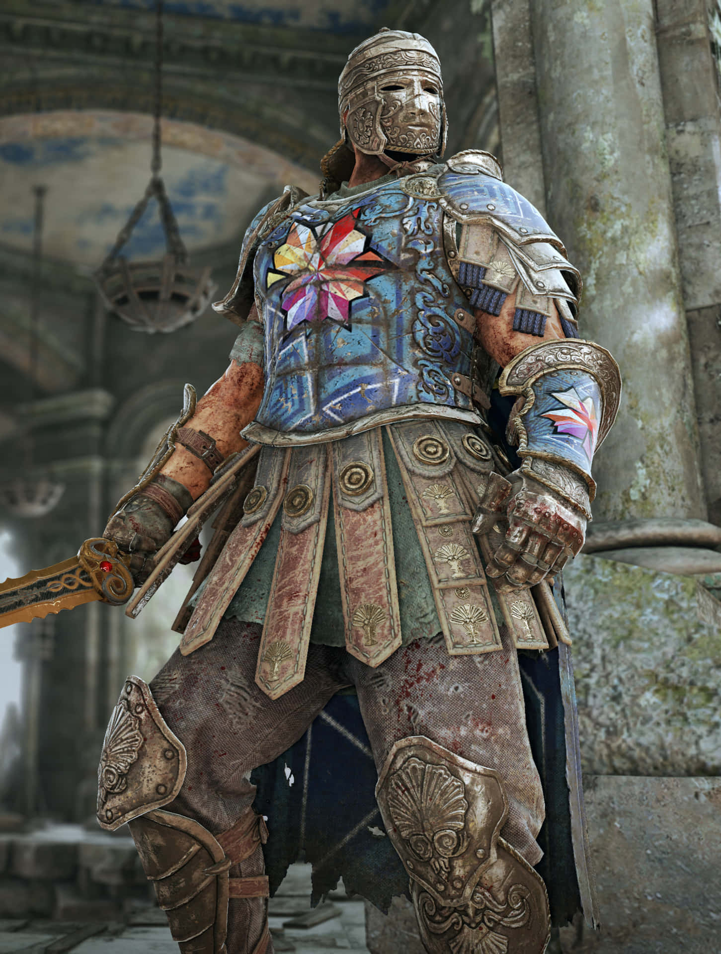Warden For Honor With Pillars Wallpaper