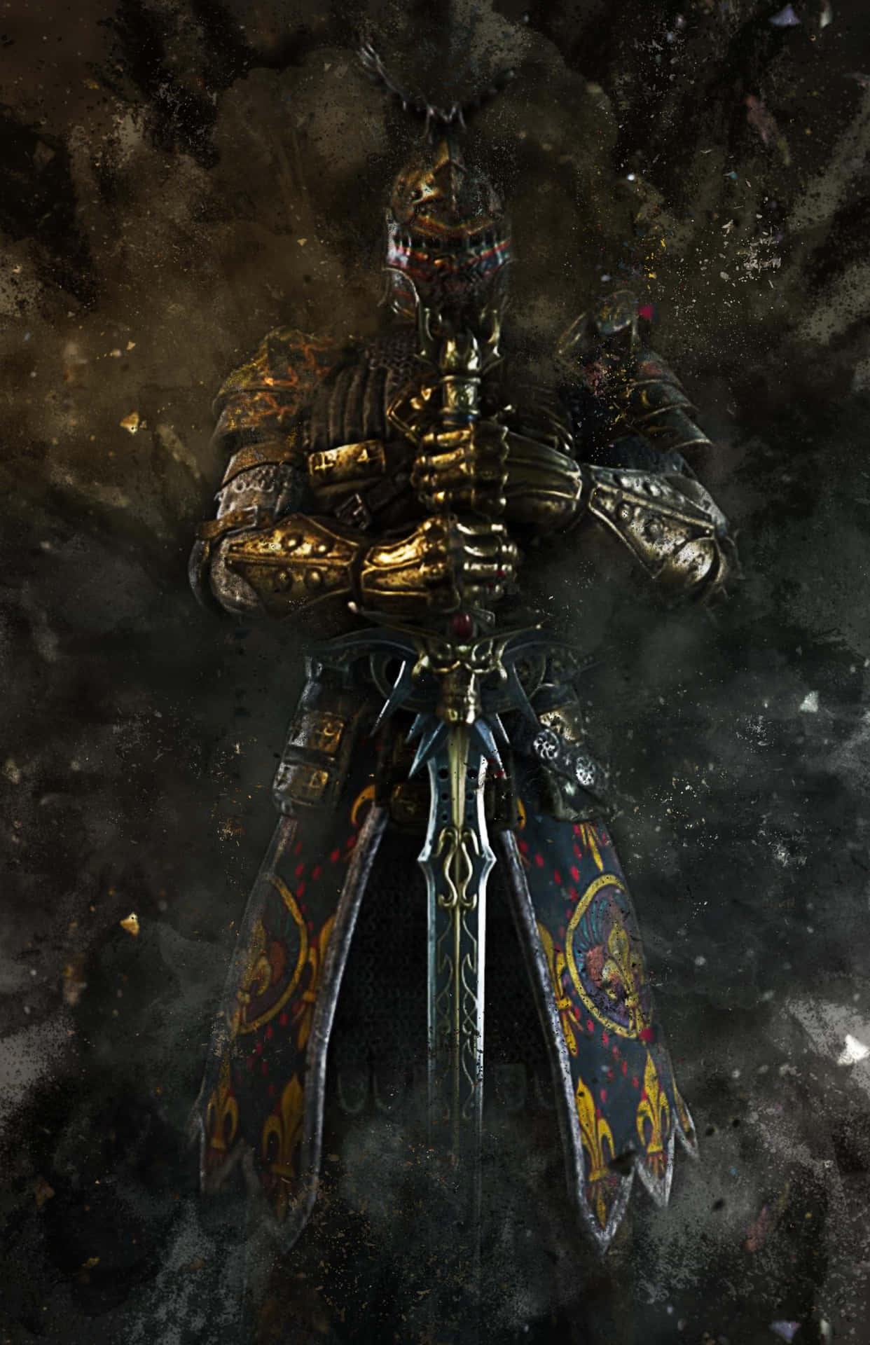 Warden For Honor Holding Sword Wallpaper