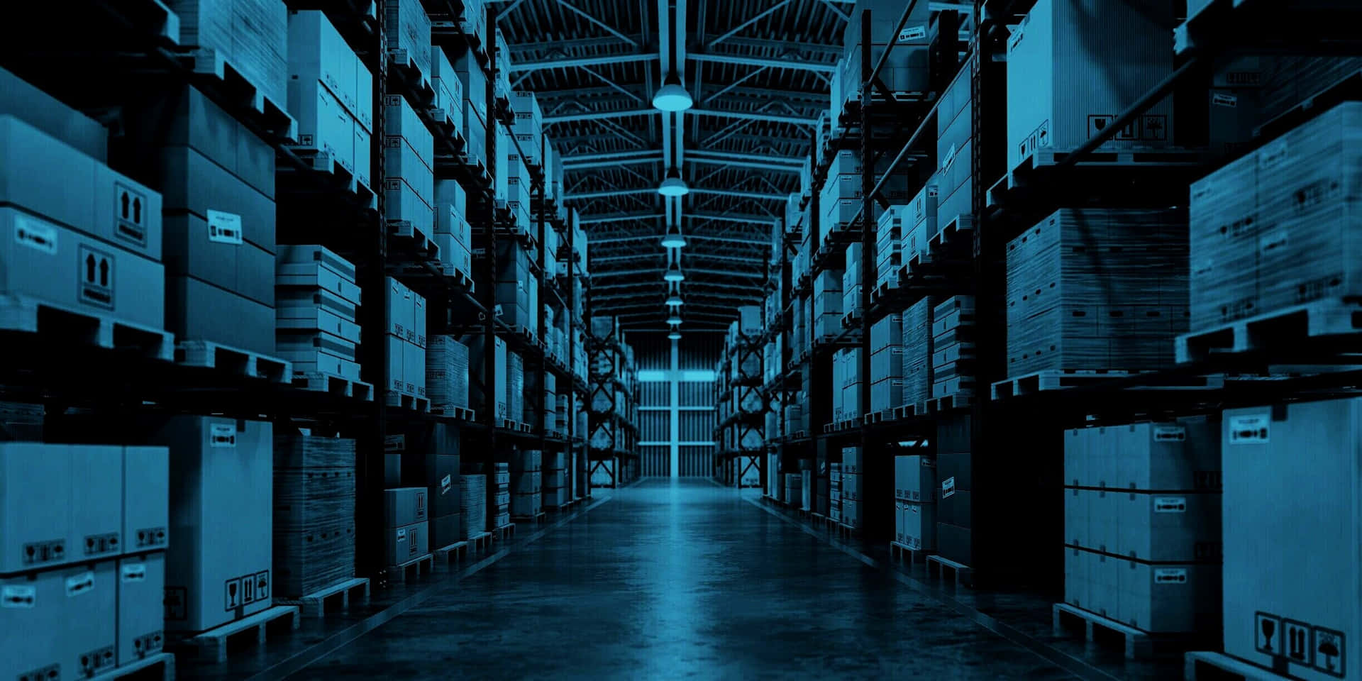 A Warehouse With Many Boxes And Boxes