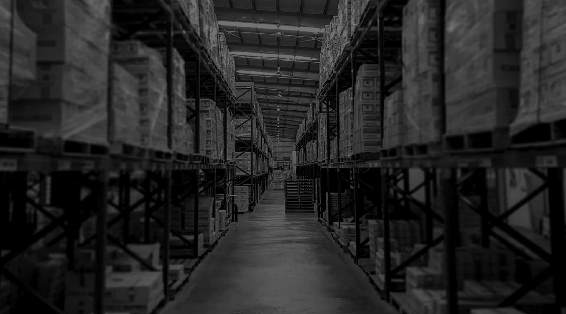 A Warehouse With Many Shelves And Boxes