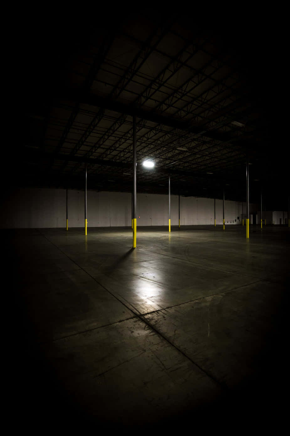 A Warehouse With A Lot Of Lights