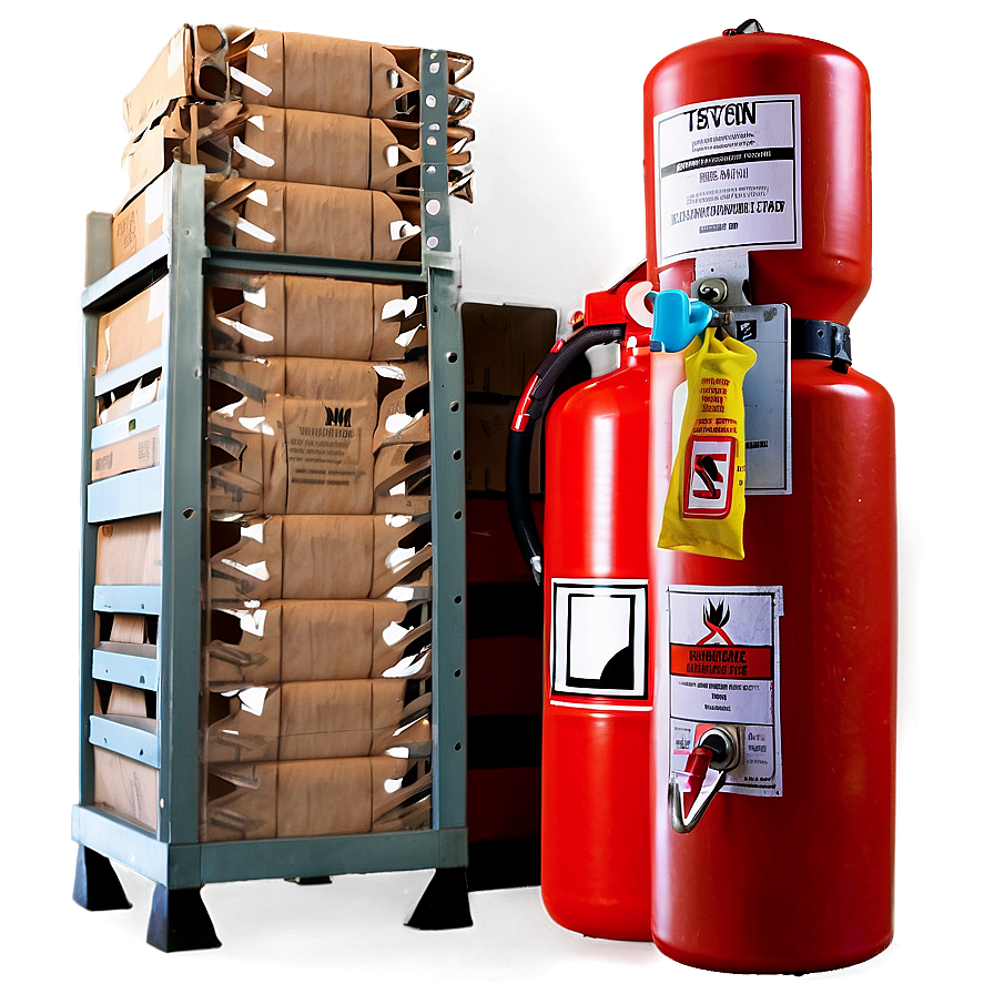 Warehouse Fire Safety Equipment Png Som PNG