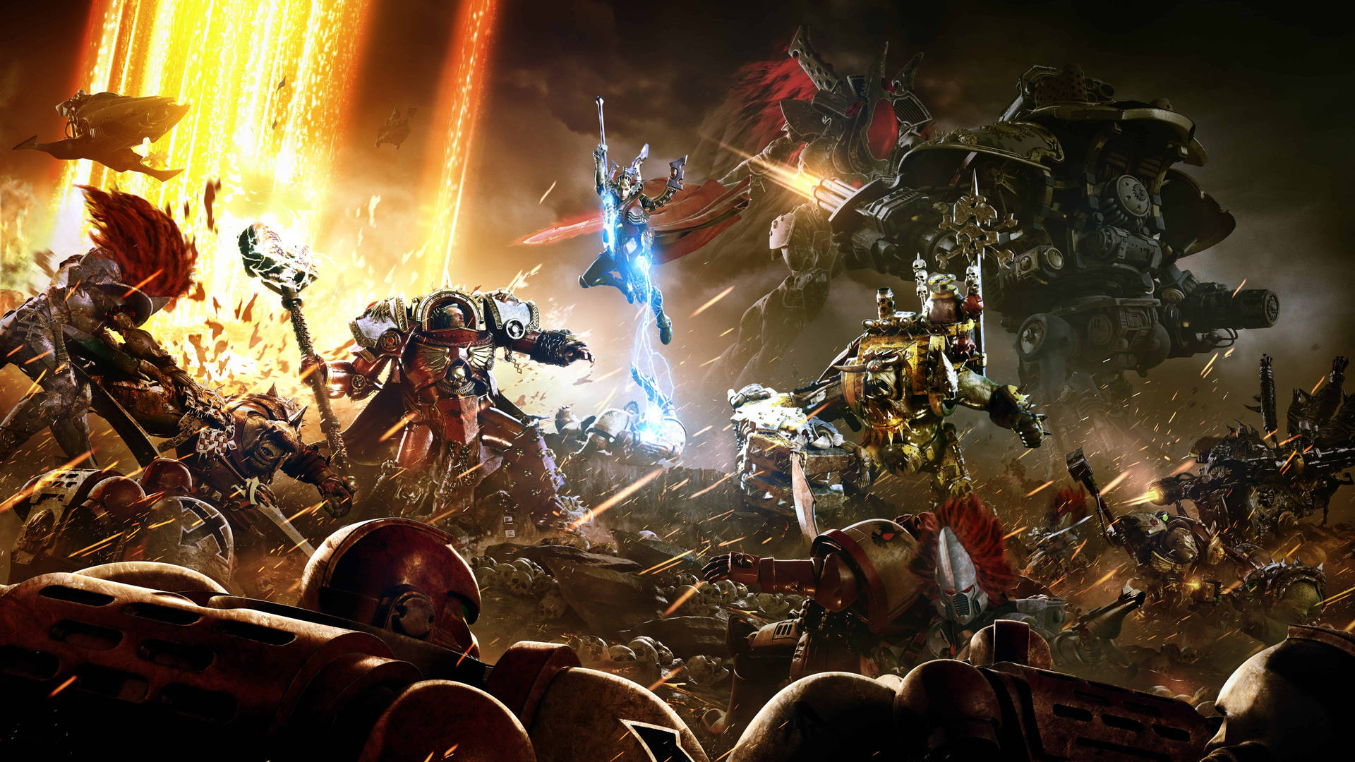 Warhammer 40000 Dawn Two Side Battle Wallpaper
