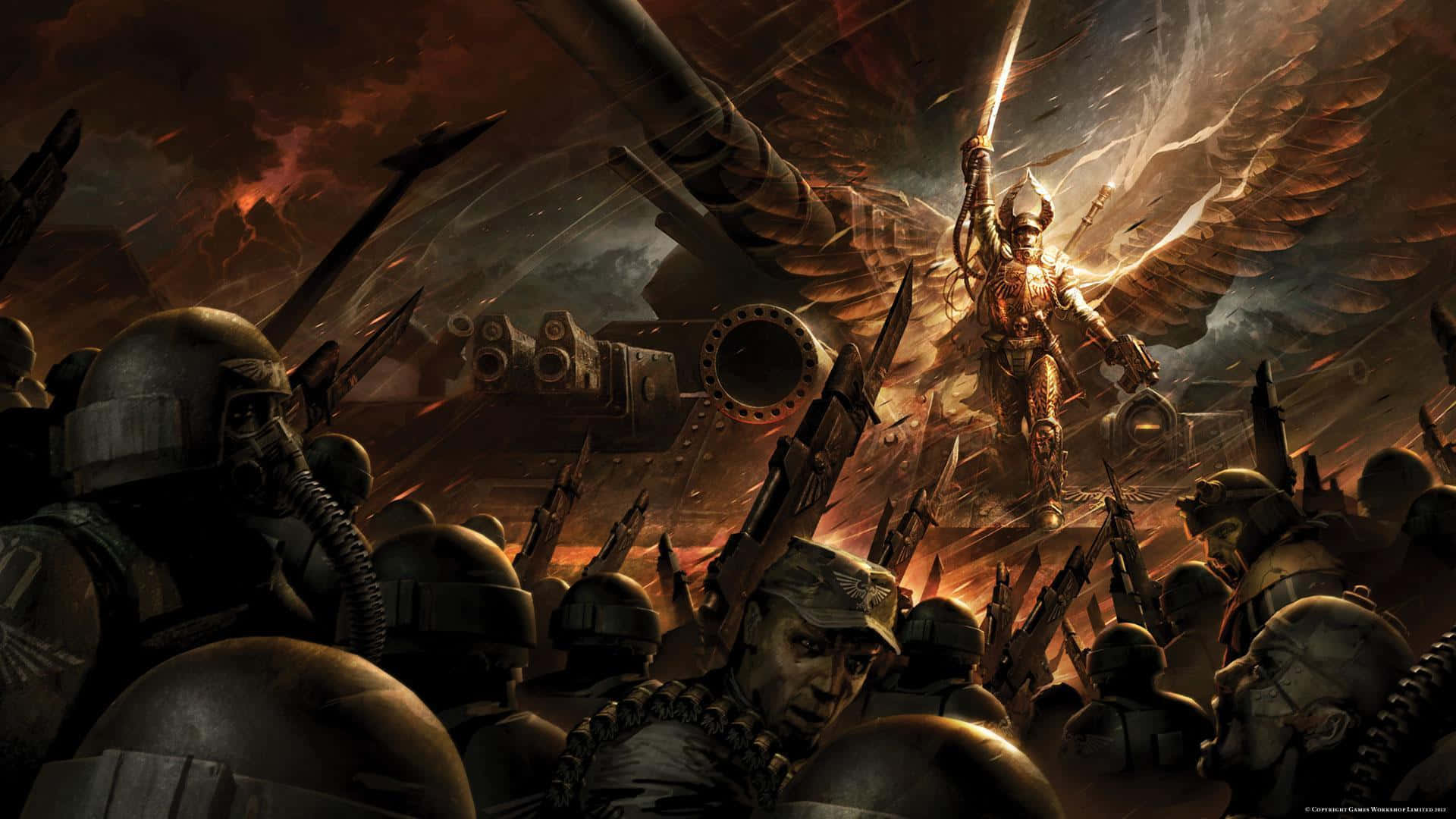 Conquer the battlefield with Warhammer 4K Wallpaper