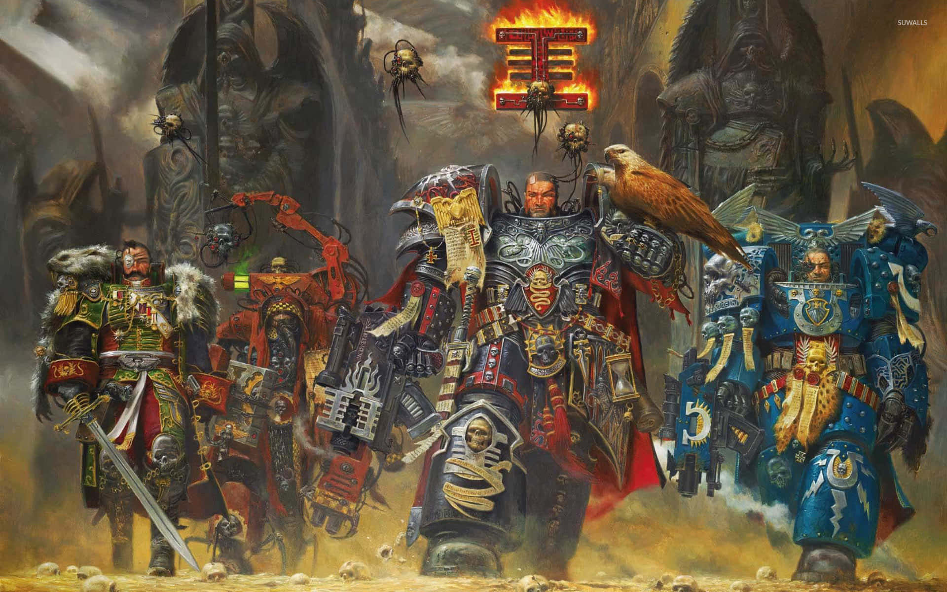 Kämpaför Seger I Den Episka Fantasikriget I Warhammer 4k. Wallpaper