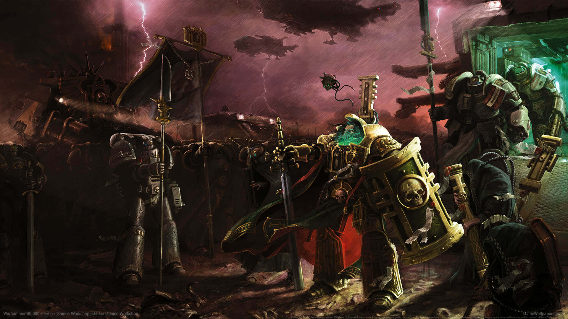 Den episk kamp mellem Eldarerne og Chaos begynder. Wallpaper
