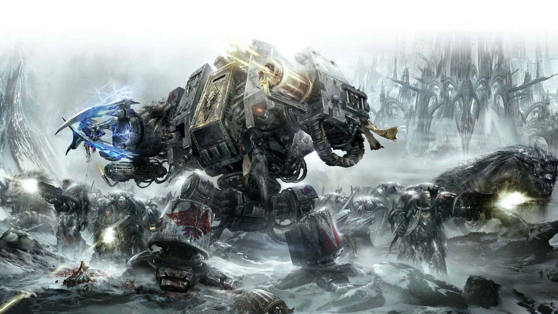 Udløse ødelæggende magt: Warhammer 4K Wallpaper