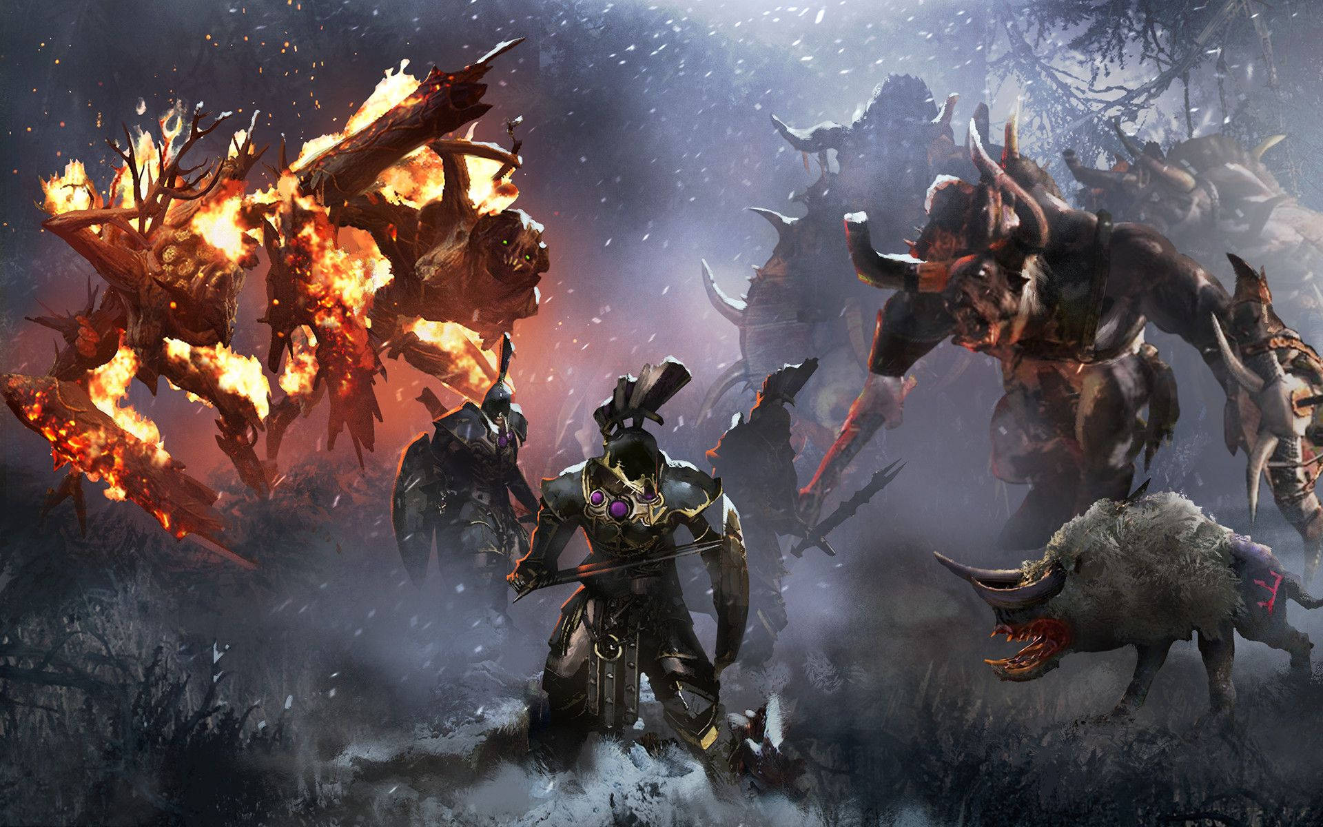 Warhammer Battlefield Blizzard Wallpaper