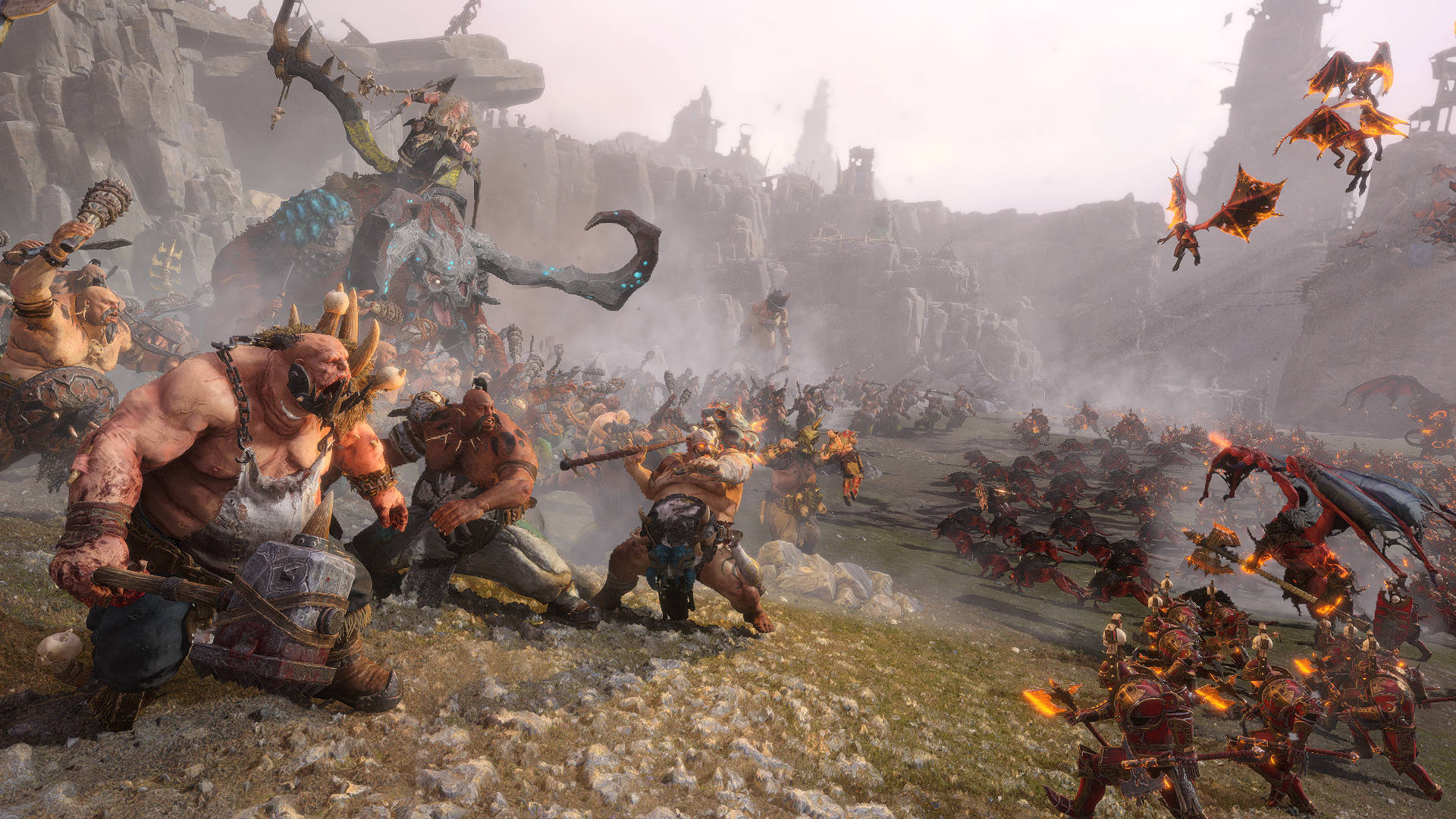 Warhammer Total War Ogre Kingdom Army Battlefield Wallpaper